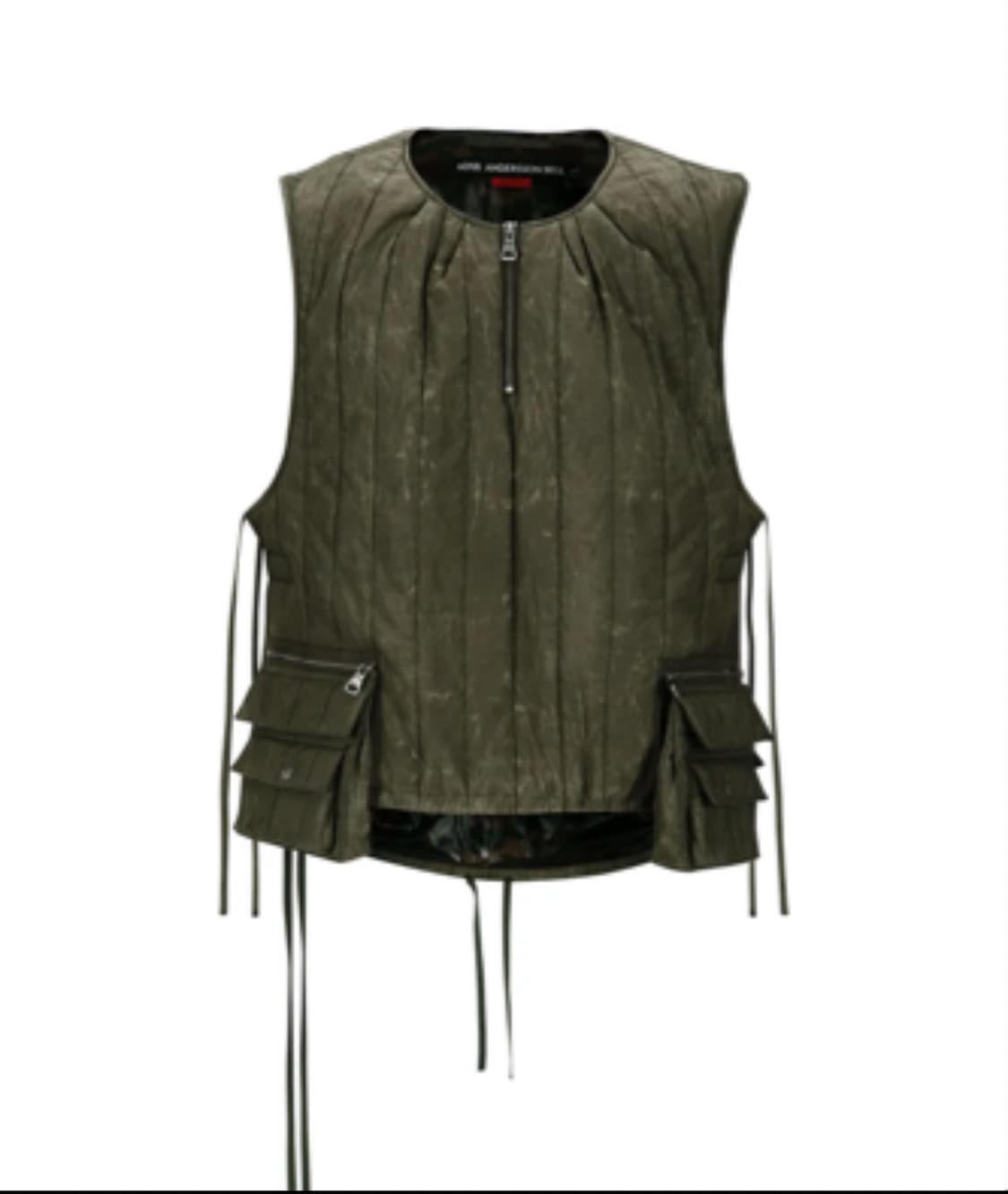 왁스 코티드 패디드 터틀 베스트와 레이스업 피쉬테일 파카 팔아요 상품이미지2