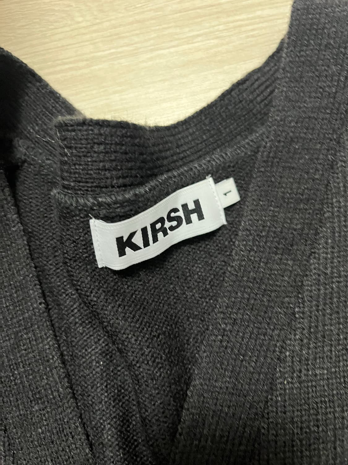 키르시 블랙 니트 가디건 상품이미지2