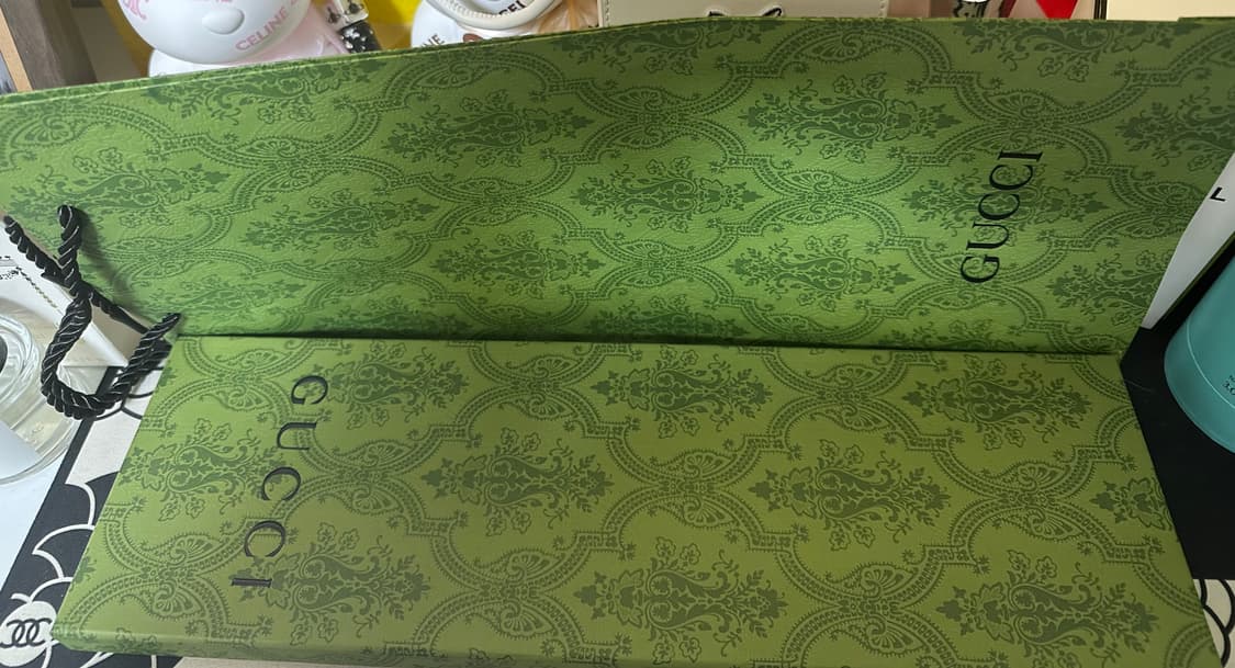 구찌 블랙 GG 로고 패턴 실크 넥타이 정품 상품이미지6