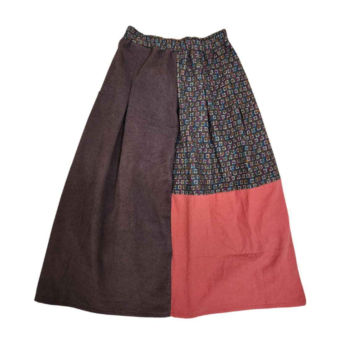 [기장수선가능] 360도 양면 골덴 코듀로이 보헤미안 빈티지 롱스커트 상품이미지4