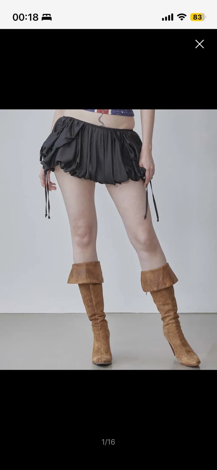 스컬프터 벌룬 카고 스커트 Balloon Cargo Skort Black 상품이미지1