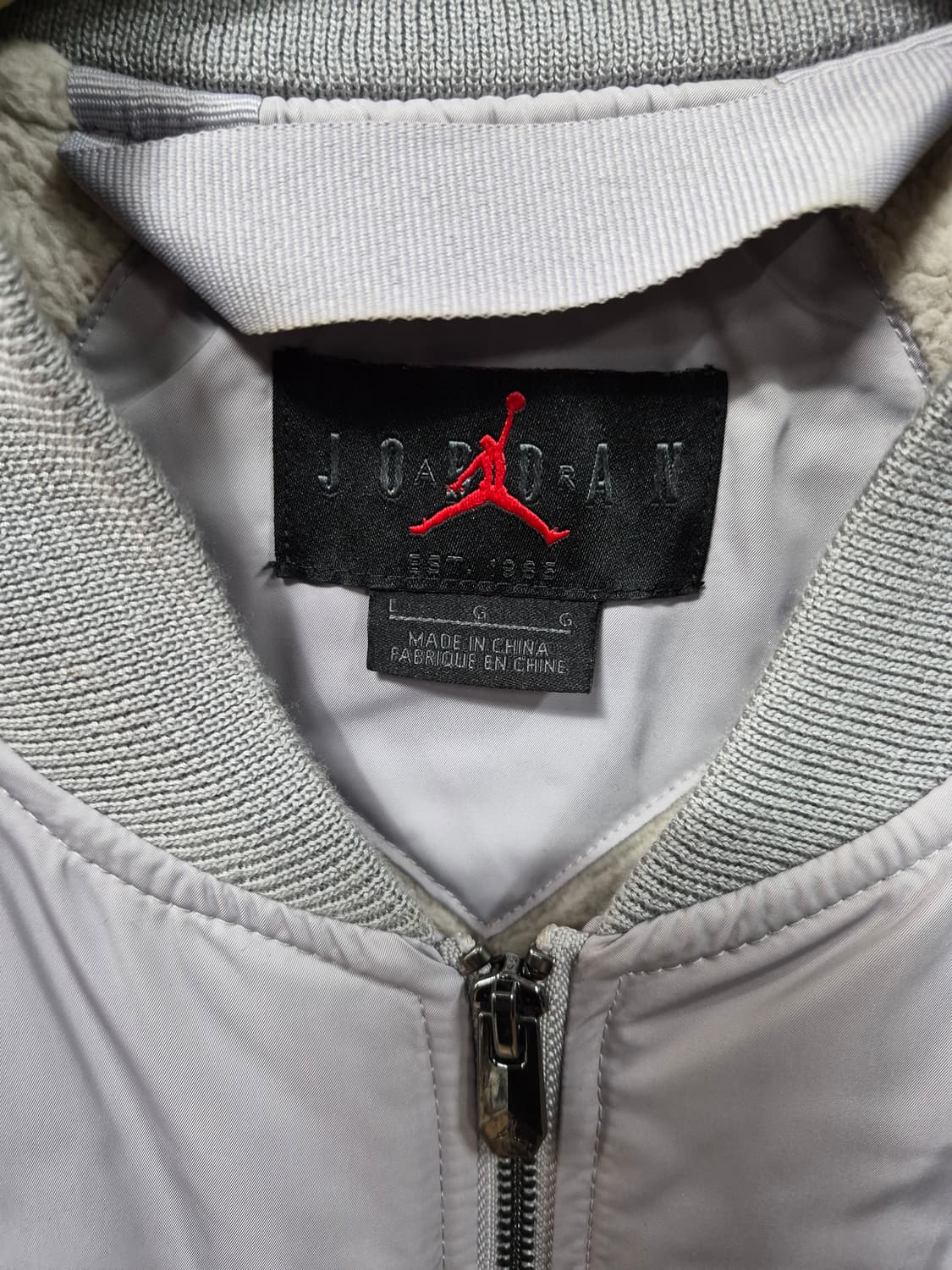 조던 나이키 에어 봄버 자켓 그레이 남성105 상품이미지4