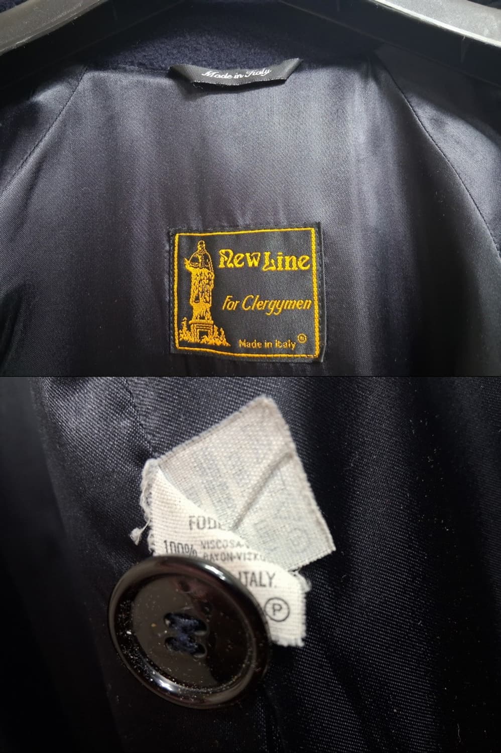 이탈리아 Rew Line for ClergymaN 네이비 라나울롱코트 m 상품이미지10