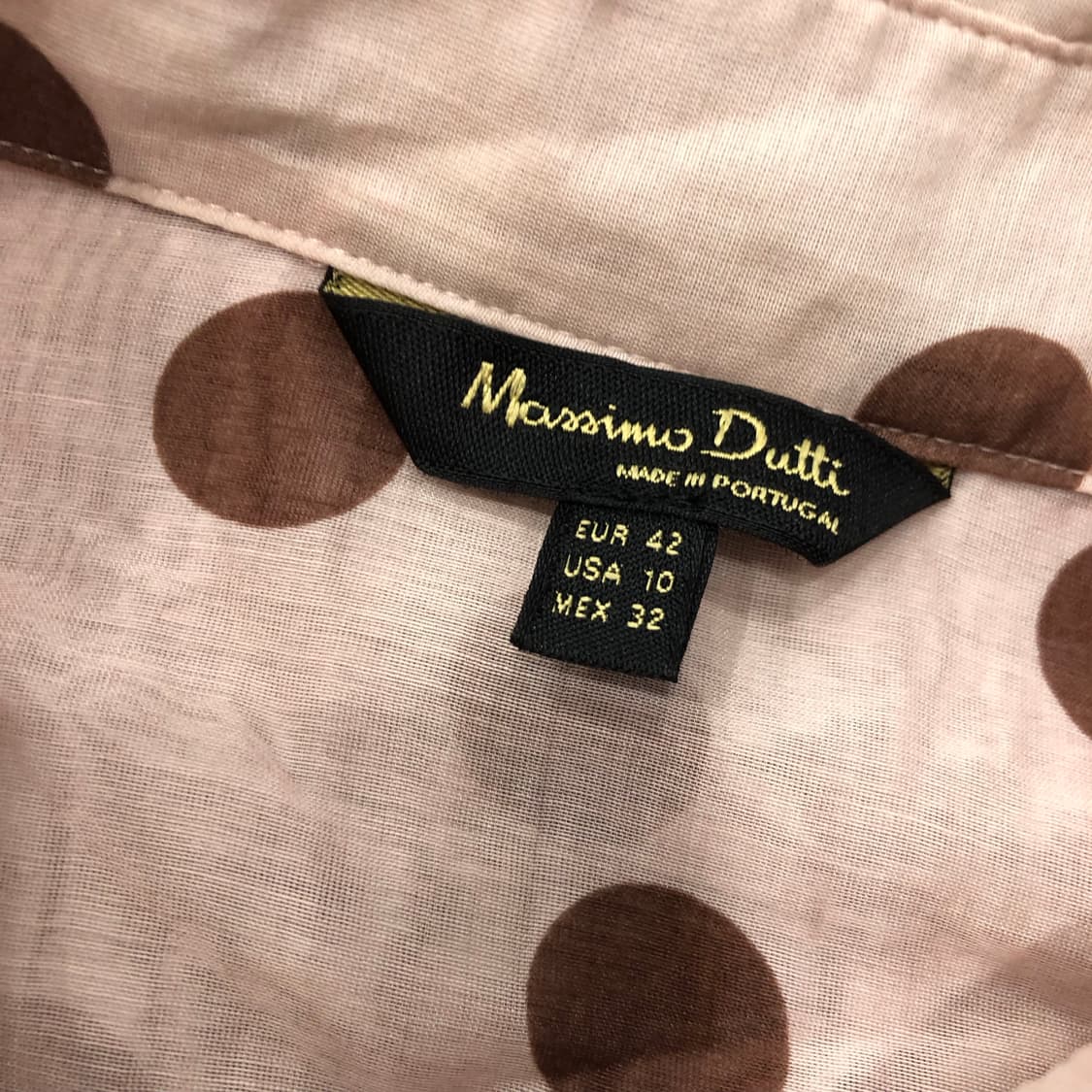 마시모두띠 실크 핑크 도트 셔츠 상품이미지4