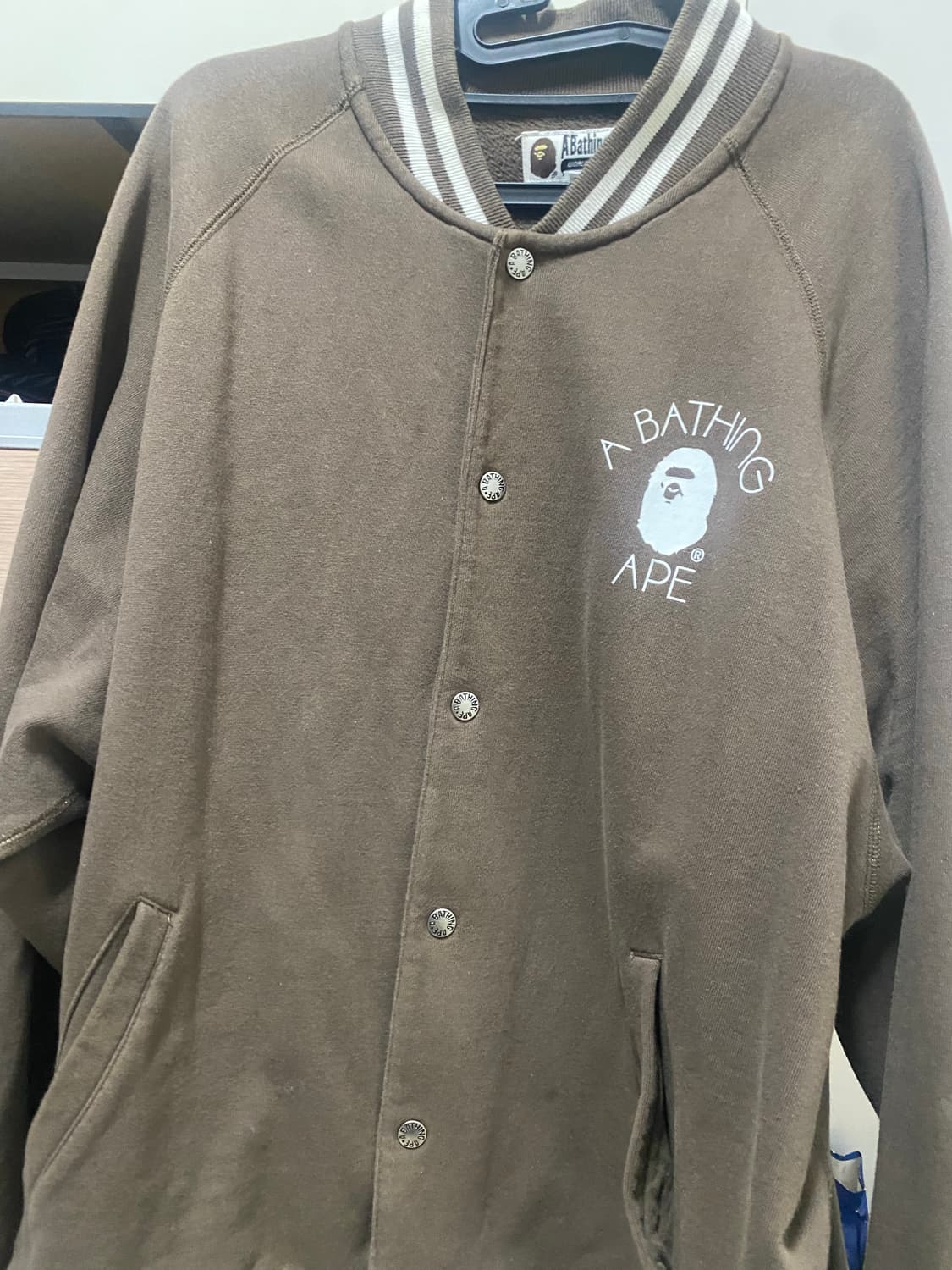 베이프 브라운 바시티 자켓 xxl 2xl 상품이미지2