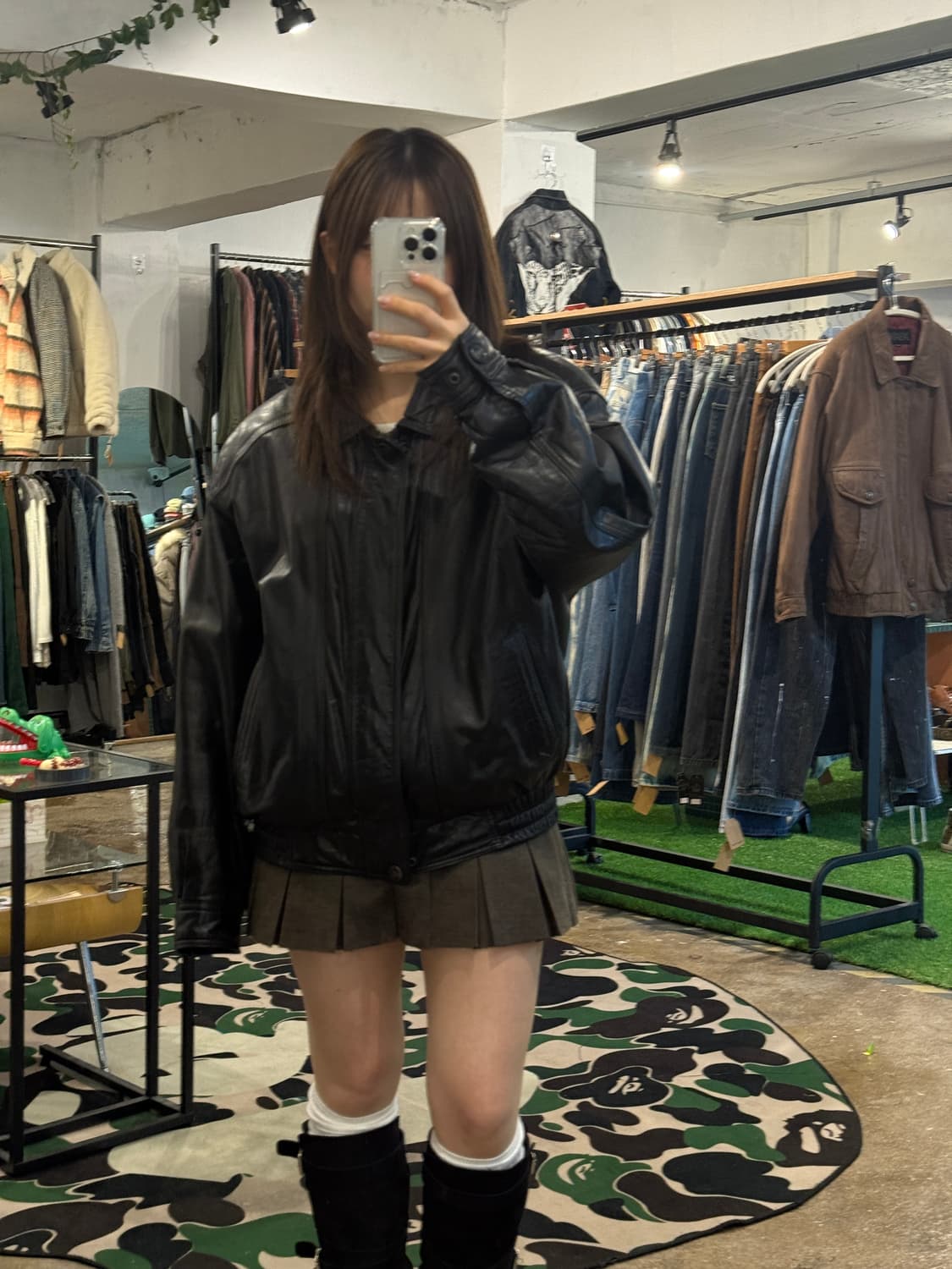 빈티지 가죽 자켓(조끼 안감 탈착0) 상품이미지5