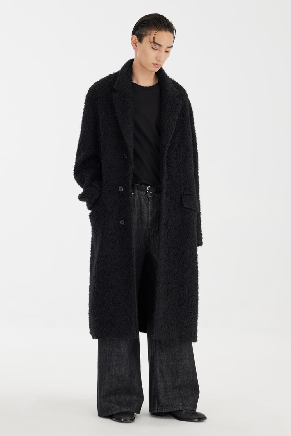 23FW youth 체스터필드 부클 코트 S (100-105) 상품이미지1