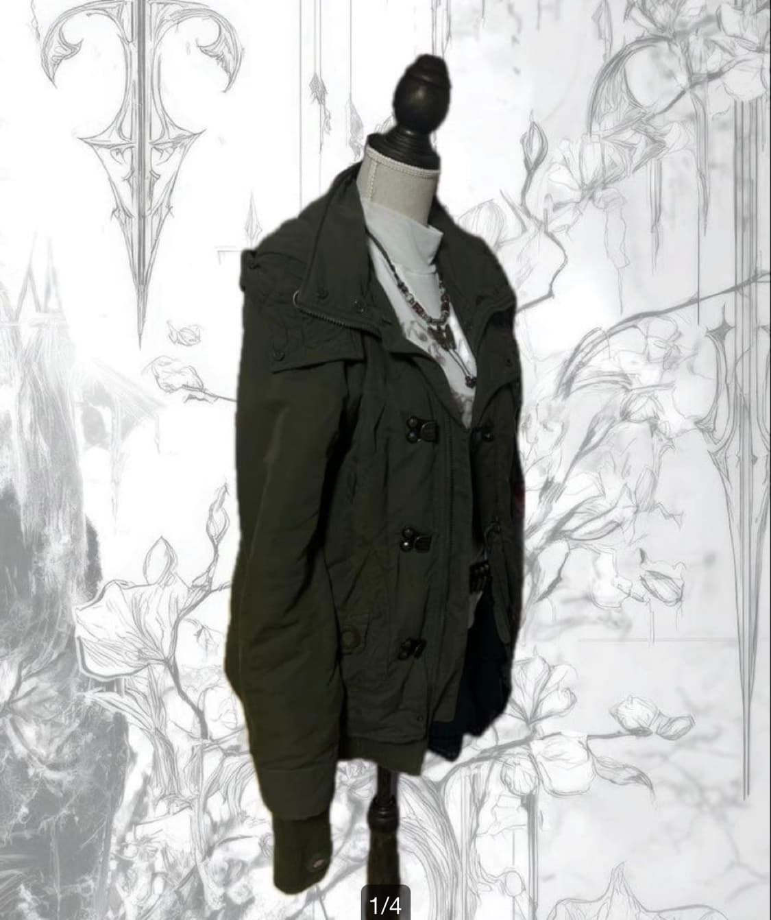 SLY 밀리터리 모즈코트 N3B y2k 상품이미지3