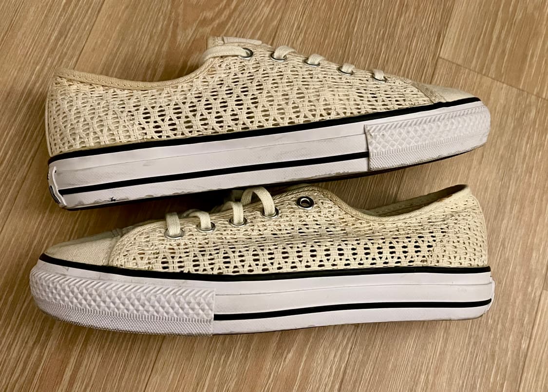 컨버스 척테일러 올스타 하이라인 크로셰 로우 (Natural Ivory) 상품이미지4