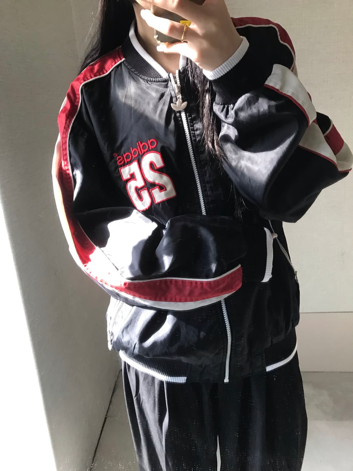 아디다스 올드스쿨 빅로고 바시티자켓 상품이미지5