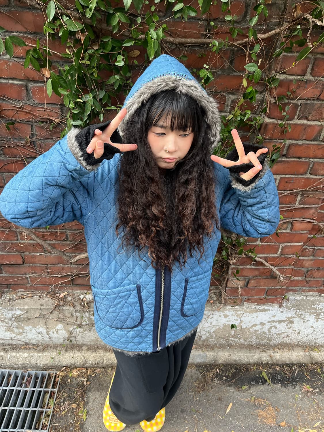 히피 무드 리버시블 아우터 상품이미지9