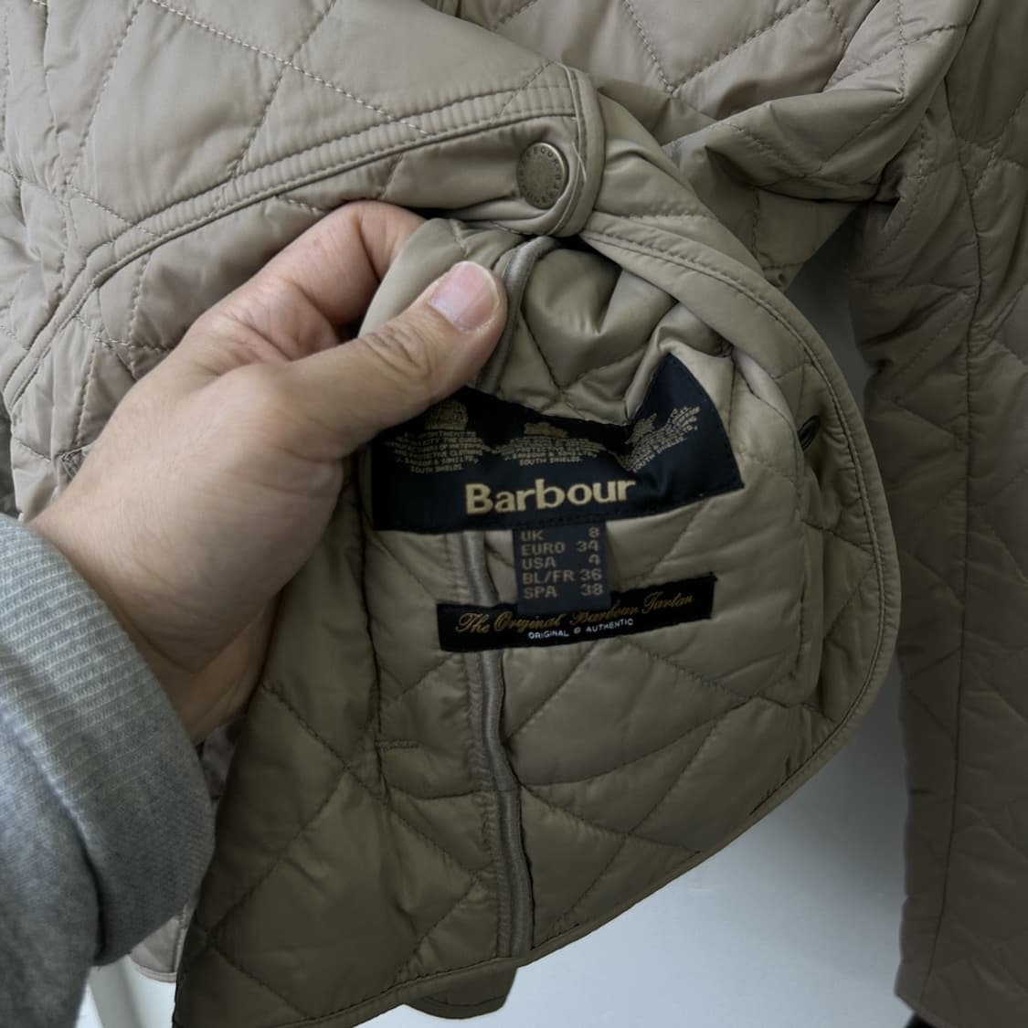 15300 - 바버 넥 코듀로이 퀄팅 자켓 상품이미지4