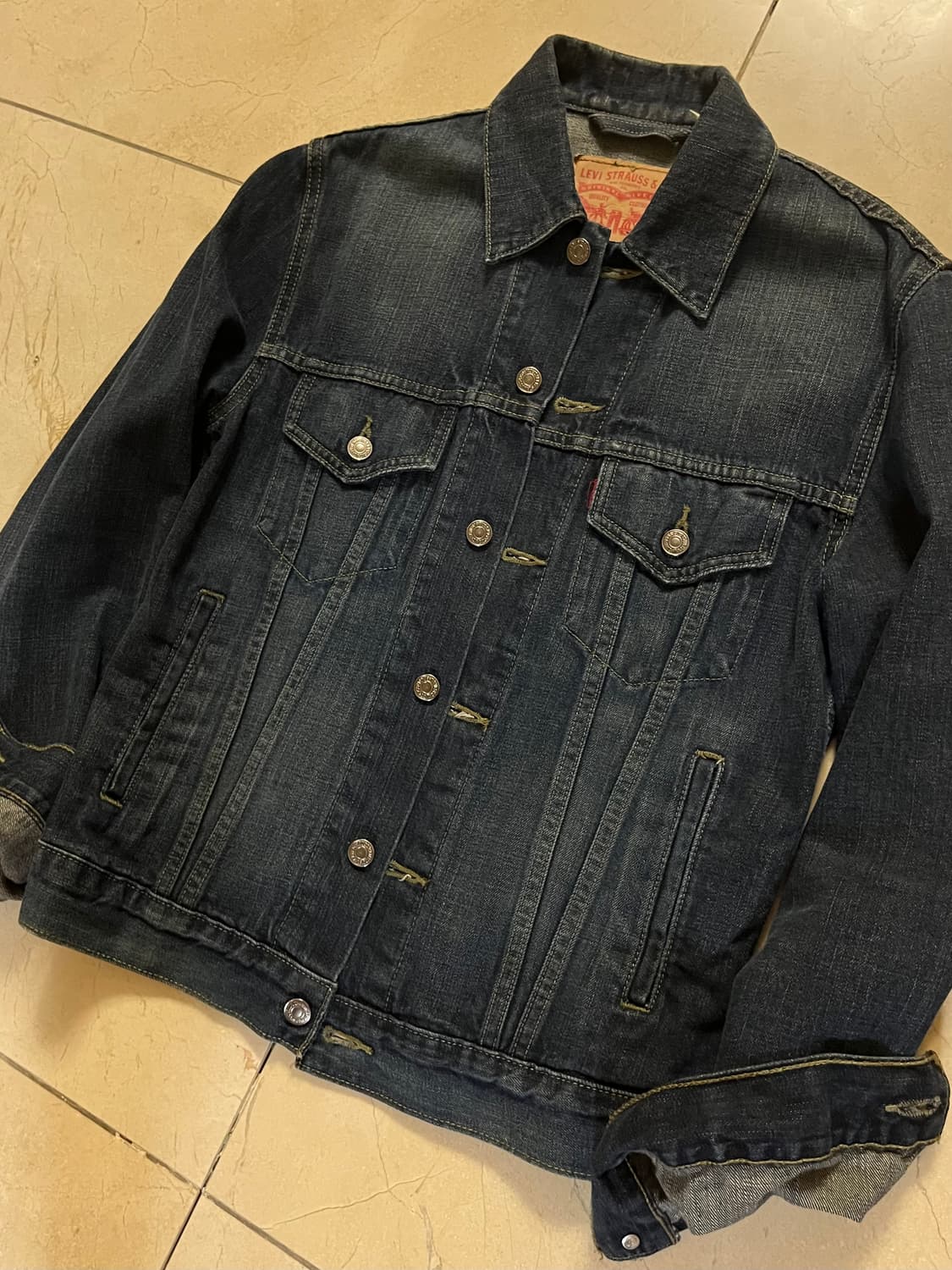 리바이스 청 데님자켓(S) 상품이미지2