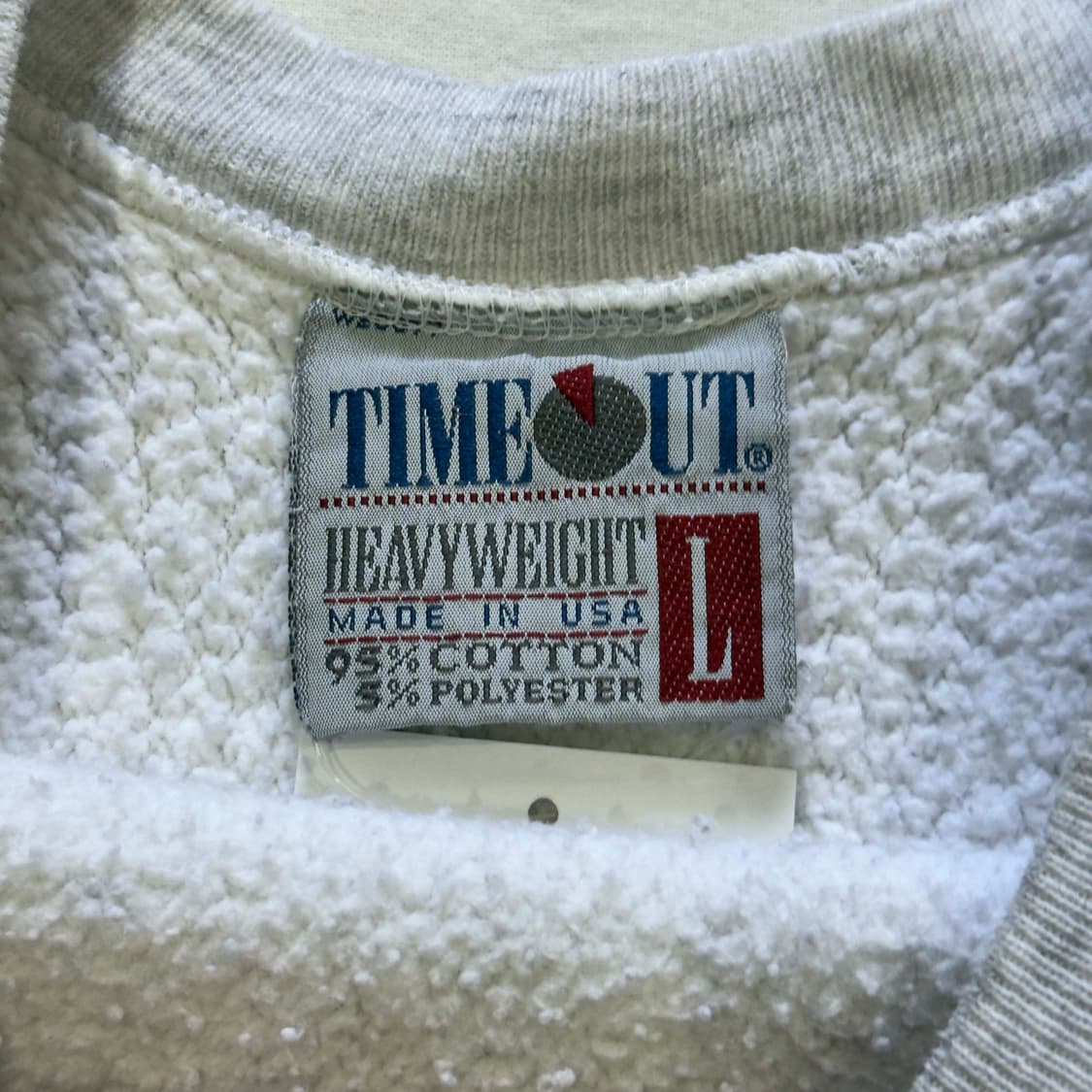 90s TIME OUT 리버스위브 스웻셔츠 USA 상품이미지4