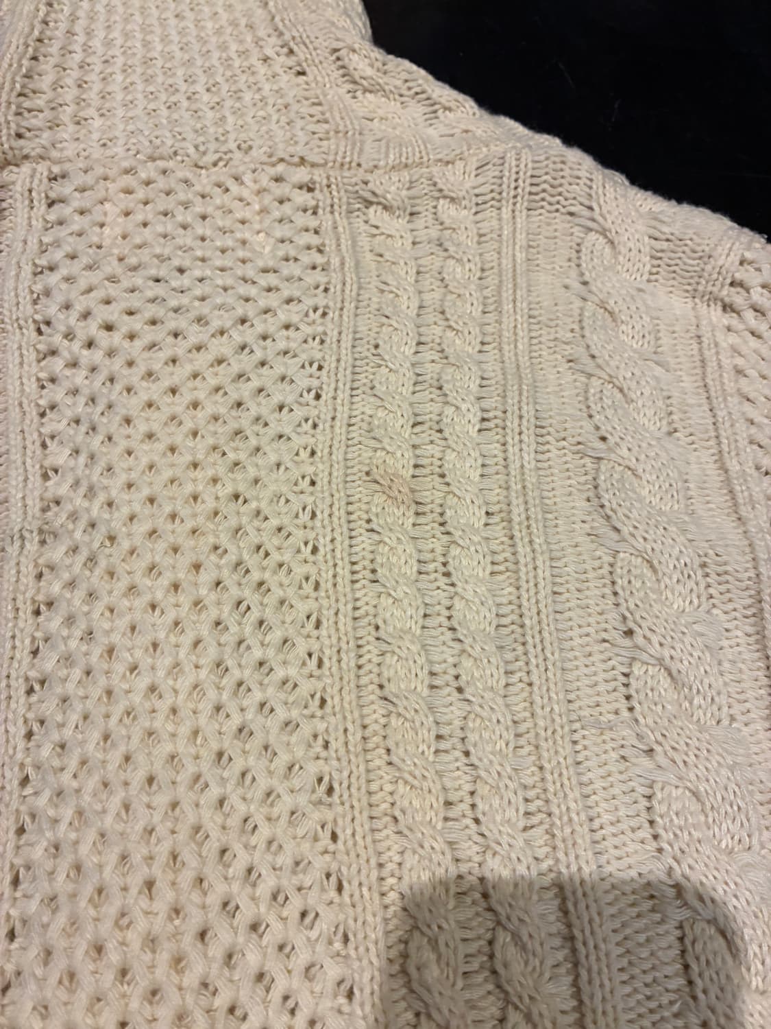 FOR SCOMINE 일본 니트 후드집업 아이보리 모리걸 갸루 상품이미지6