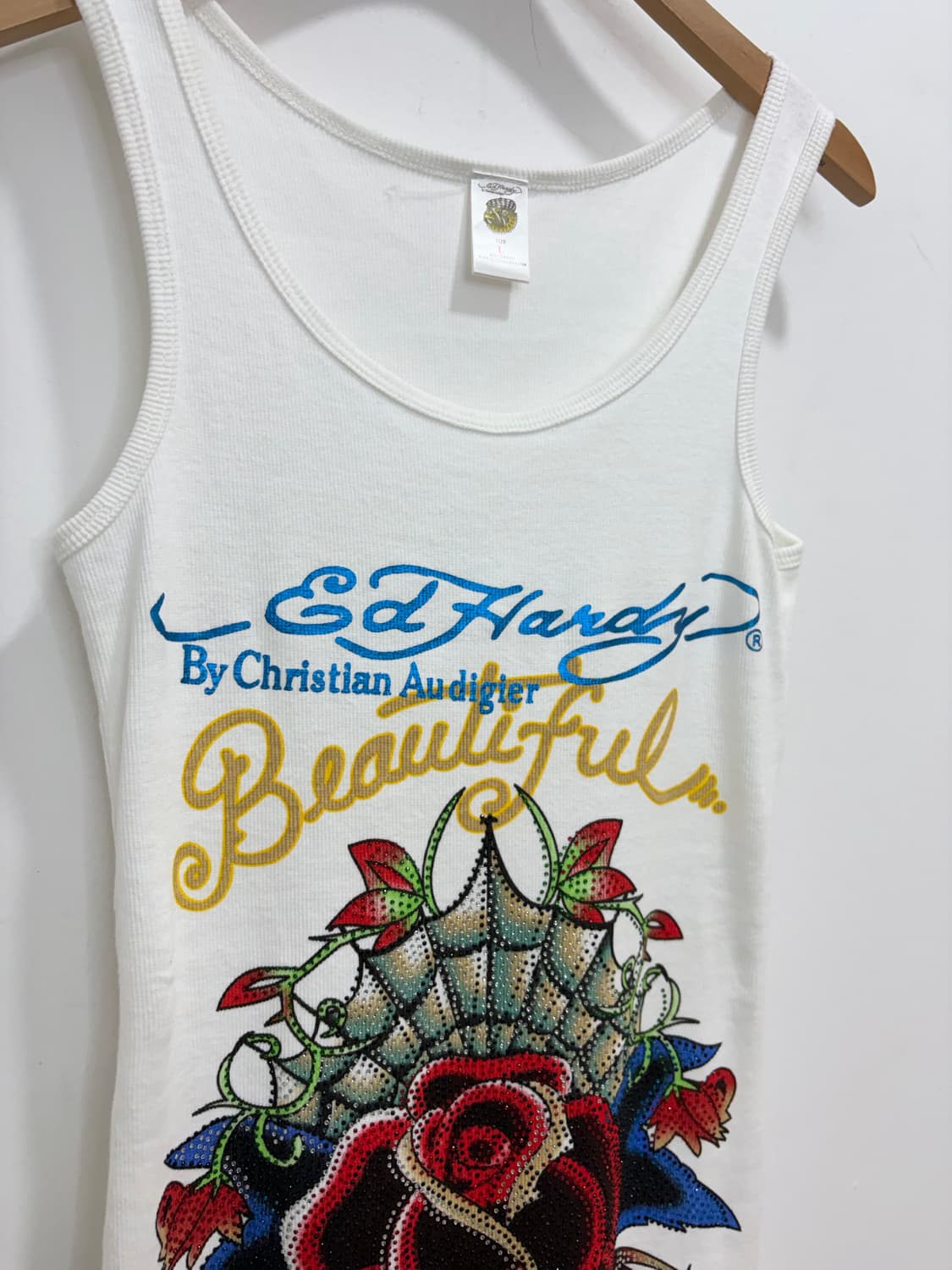 Ed Hardy 에드하디 비즈 장미 나시 상품이미지6