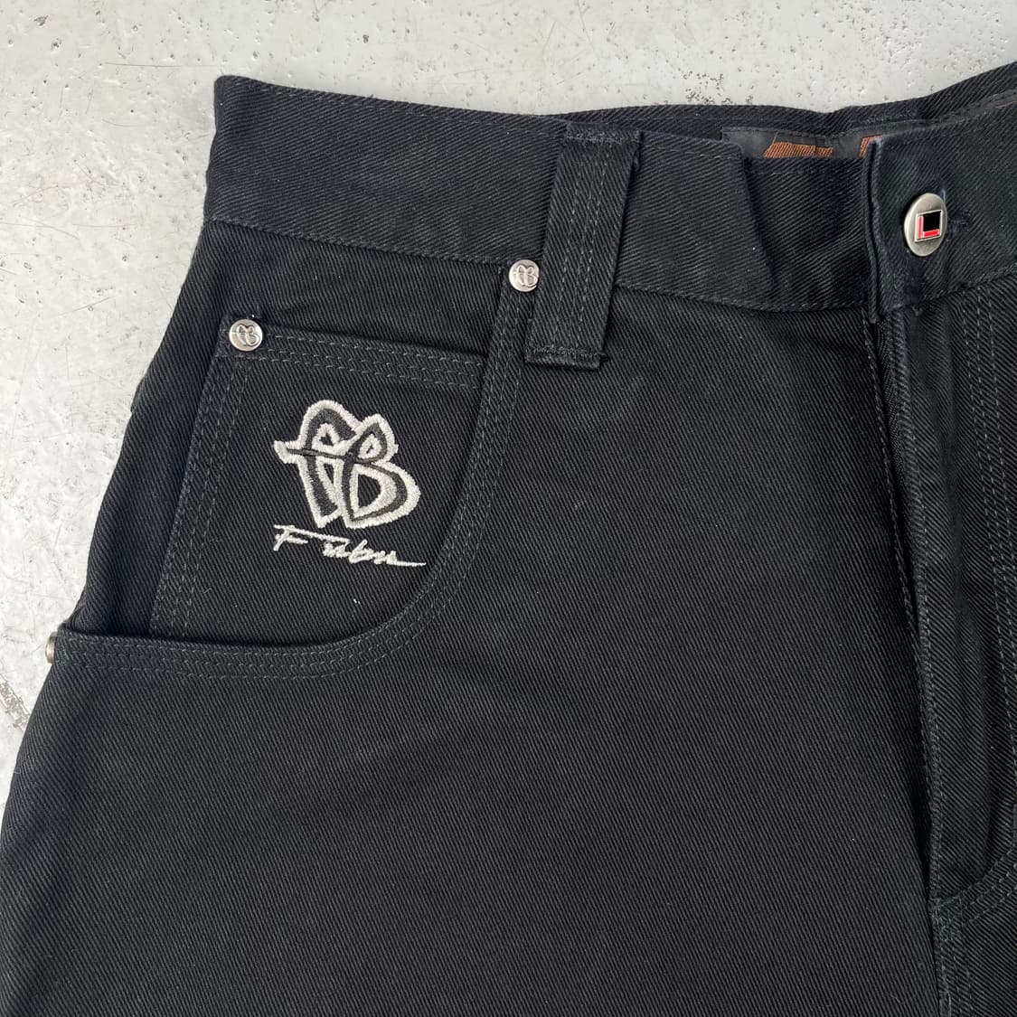 빈티지 Fubu 카펜터 데님 쇼츠 블랙 상품이미지6