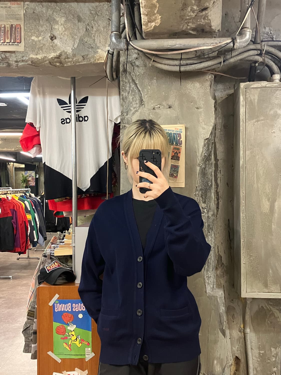 버버리 가디건 네이비 M  #csz1129 상품이미지2