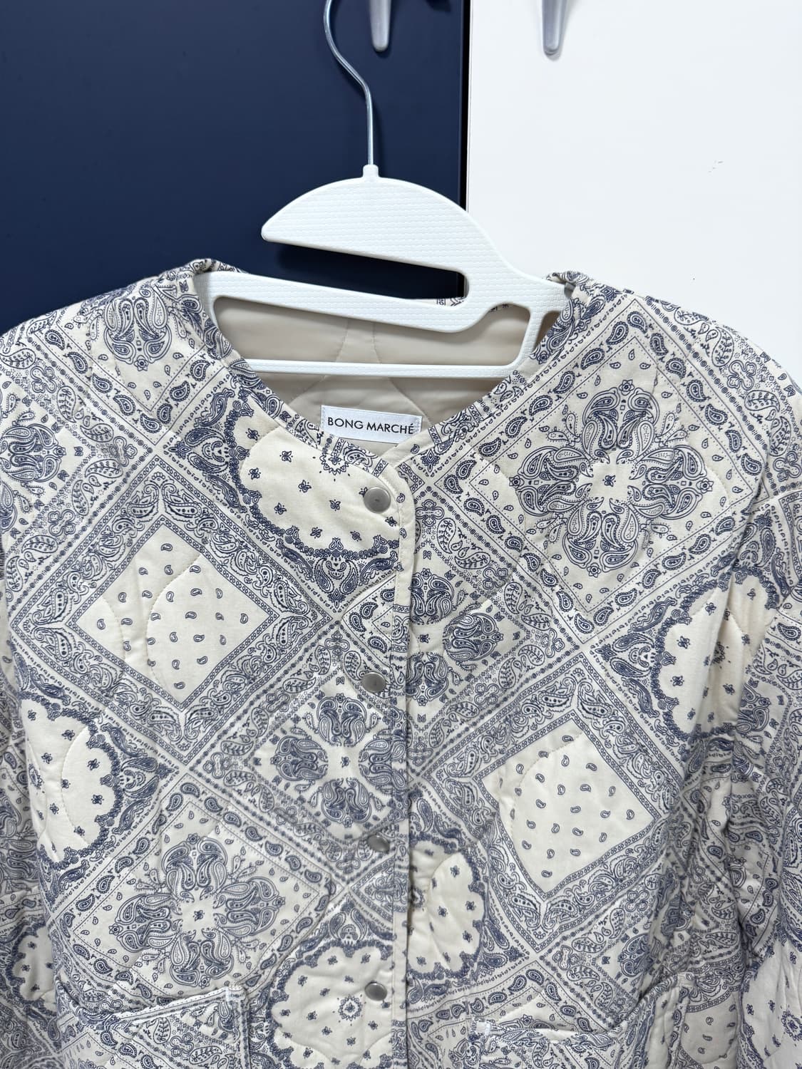 봉마르쉐 페이즐리 퀄팅 점퍼 상품이미지2