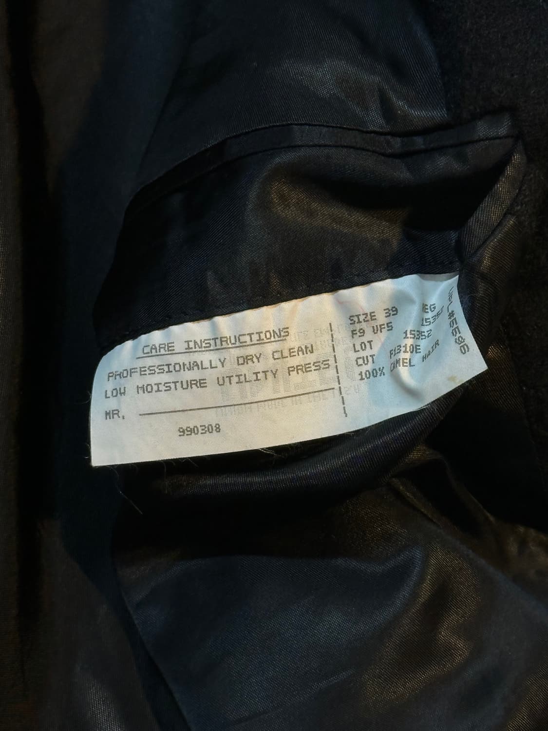 폴로 랄프로렌 POLO 헤링본 울 캐시미어 블레이저 자켓 블랙 39 상품이미지6