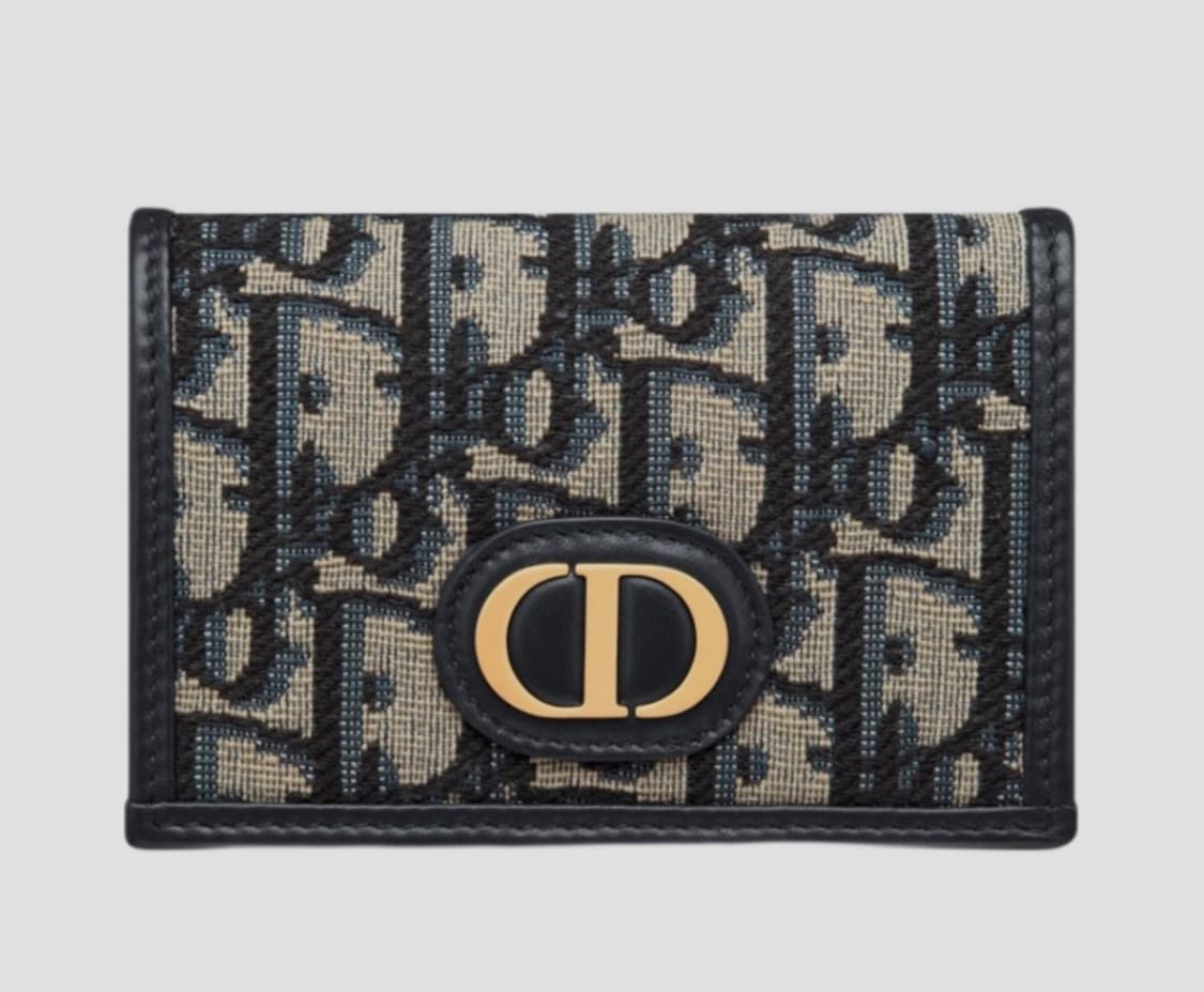 디올 30 몽테뉴 글리신 지갑 디올 오블리크 자카드 블루 상품이미지1