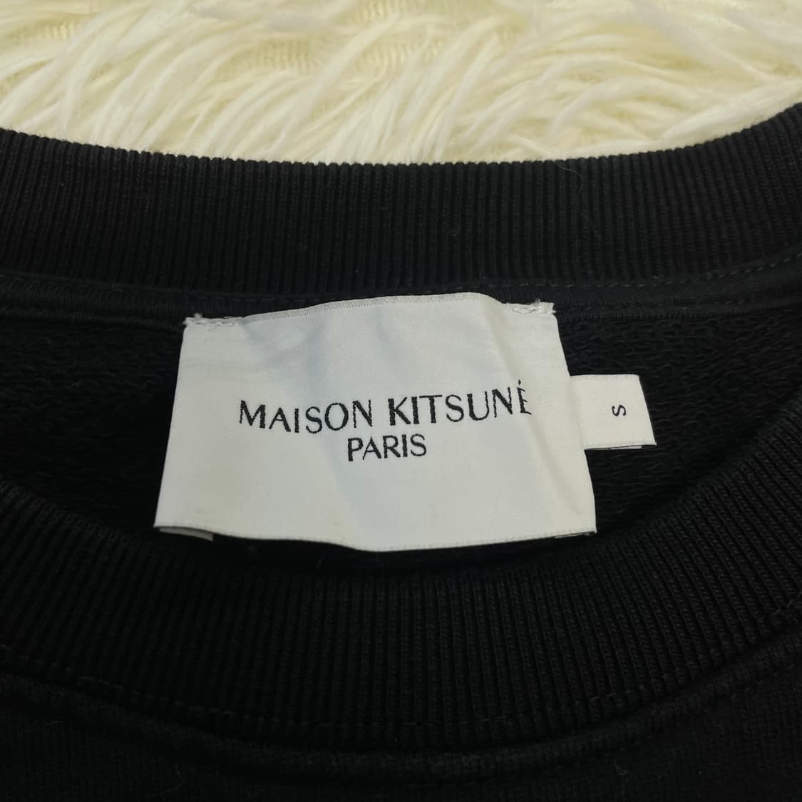 메종키츠네 드레스드 폭스 맨투맨 블랙 상품이미지5