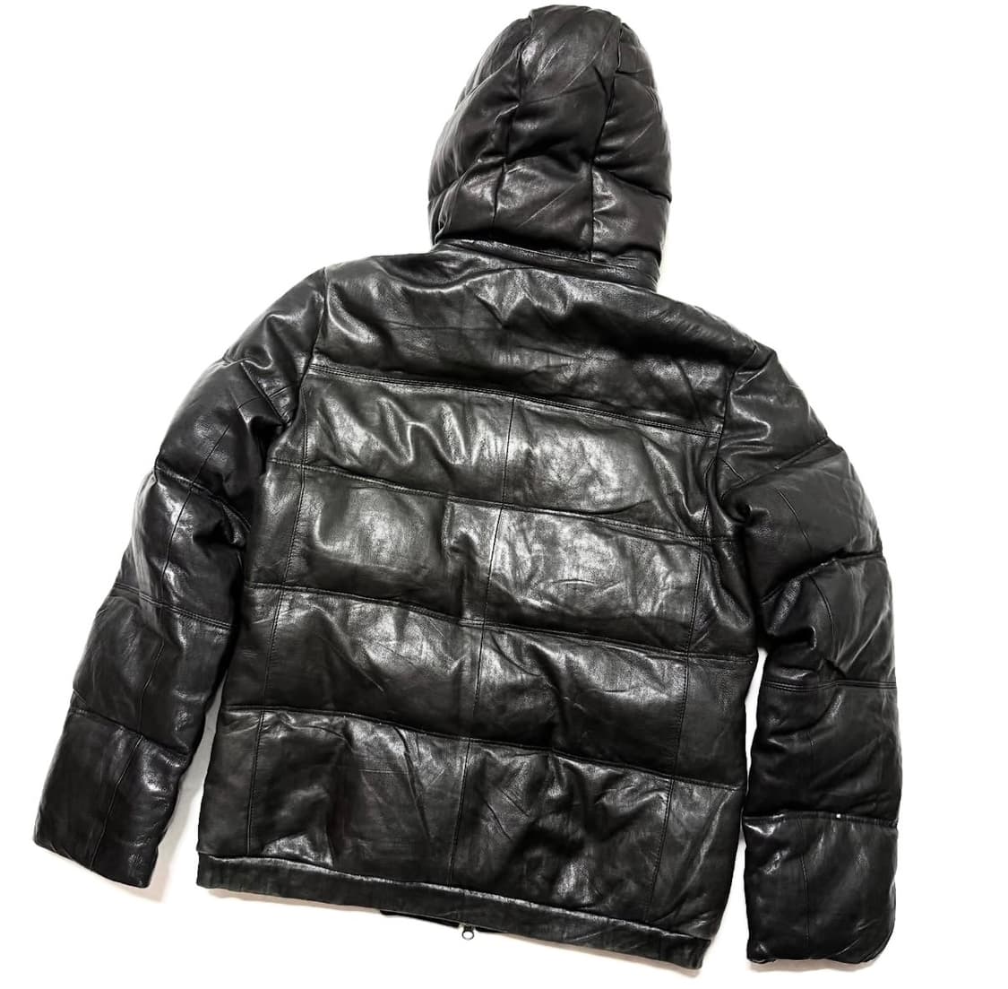 Luva Tram - 후디드 레더 패딩 상품이미지3