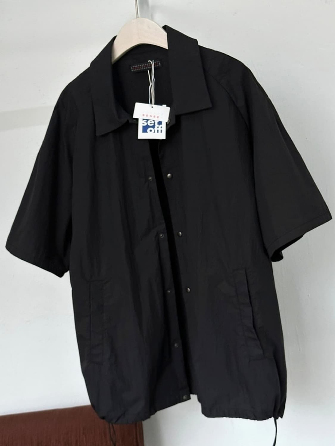 Half sleeve coach shirt jacket 상품이미지2