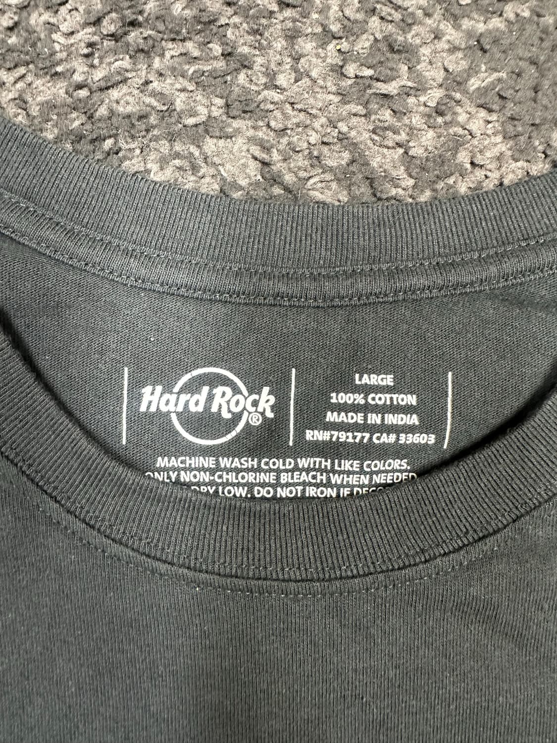 하드록 카페 오사카 반팔 차콜 L 상품이미지3