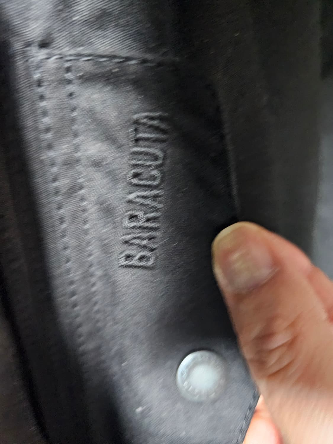 바버X바라쿠타 블랙 G4왁스자켓 XL 민트급 상품이미지2