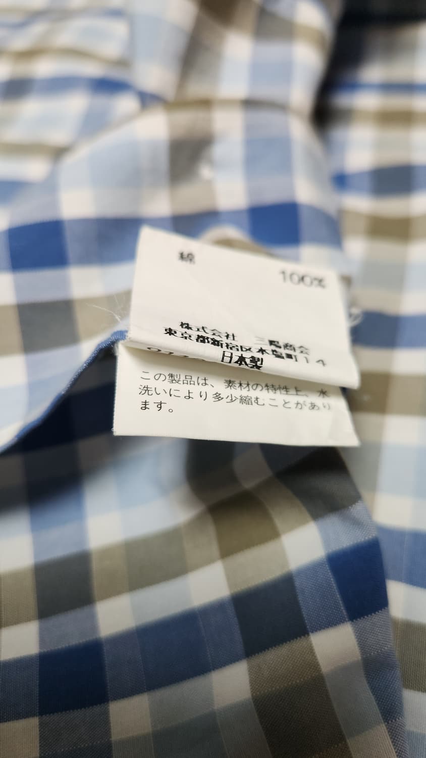 정품 버버리 체크 반팔 셔츠 L 105 상품이미지5