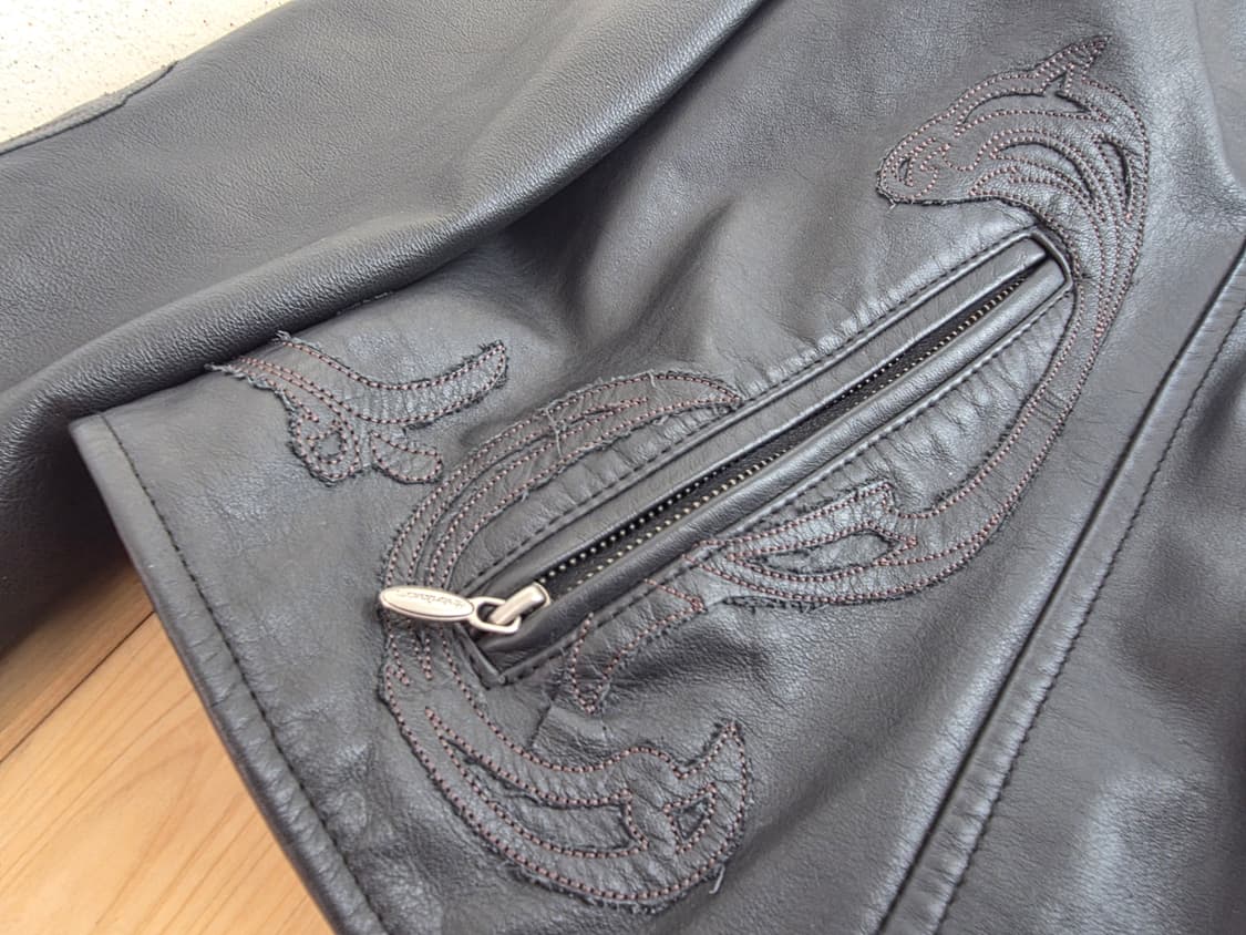 빈티지 할리데이비슨 라이더 자켓 레더 모터사이클 xl usa 고딕 상품이미지4