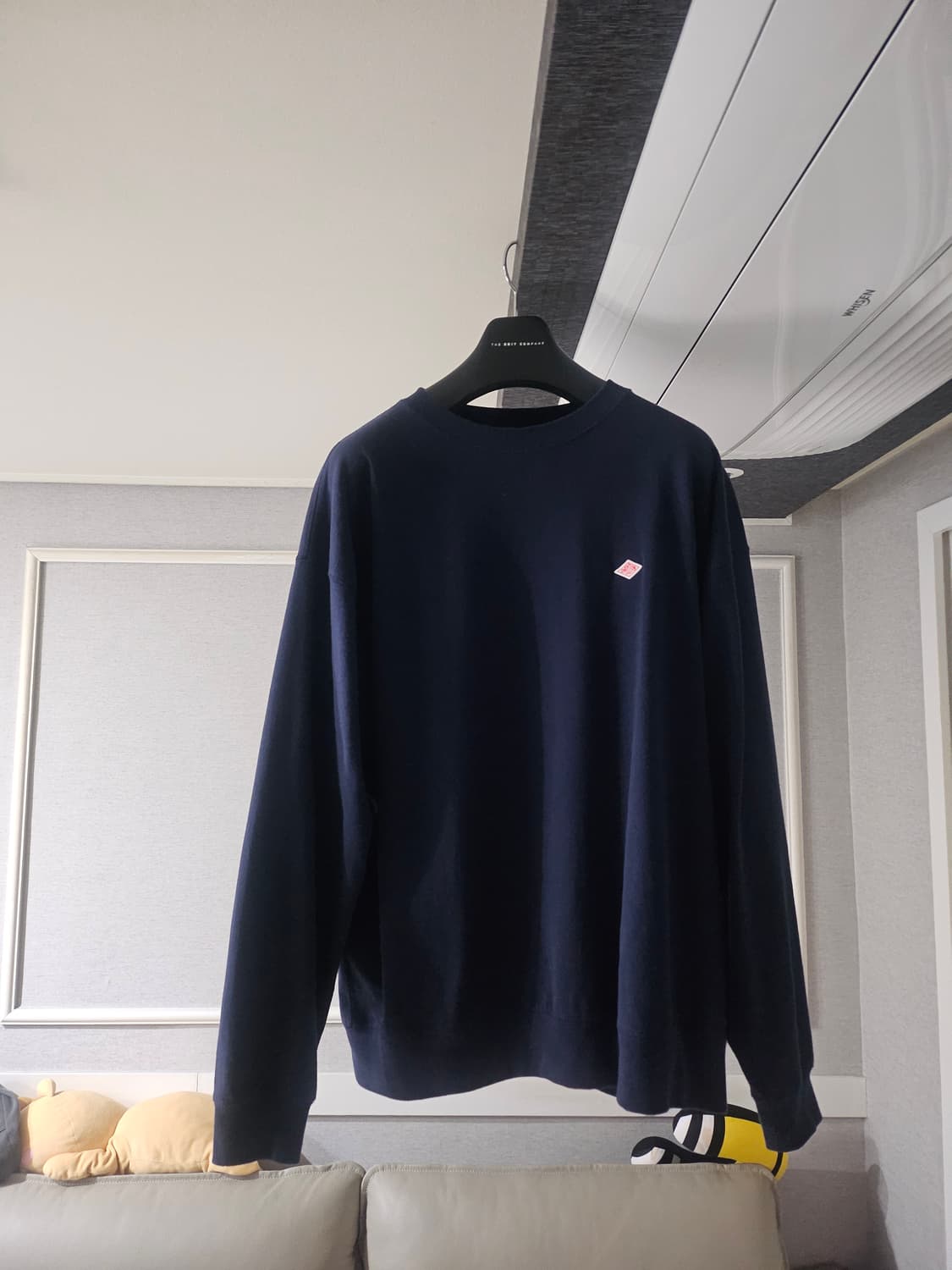 [거의 새것] 단톤 롱슬리브 스웻 긴팔 티셔츠 네이비 xl 상품이미지1