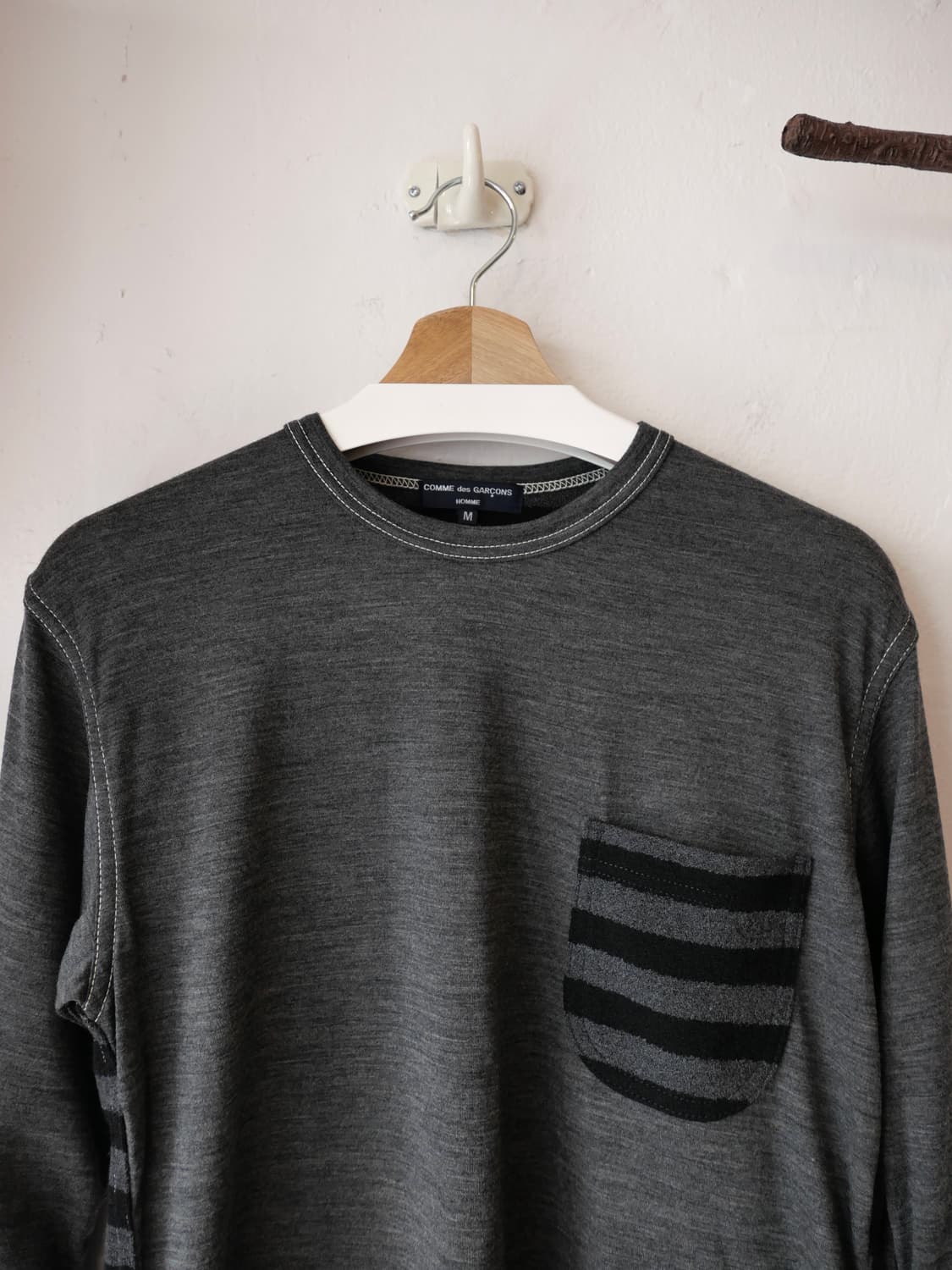 꼼데가르송 옴므 울 포켓 롱슬리브 상품이미지2