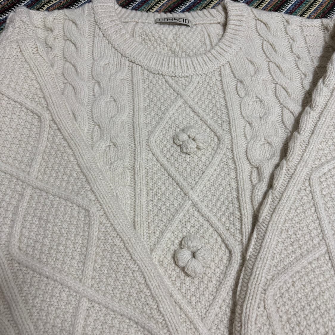 코이세이오 폼폼니트 아이보리 상품이미지2