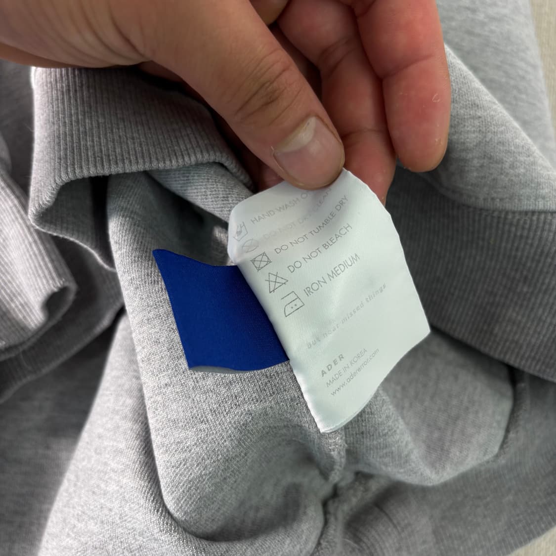 100 아더에러 오리진 박스 그레이 맨투맨 상품이미지5