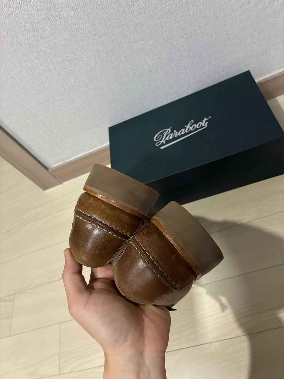 파라부트 캡틴선샤틴 도밍구 베이지 컬러 6.5uk 판매 상품이미지9