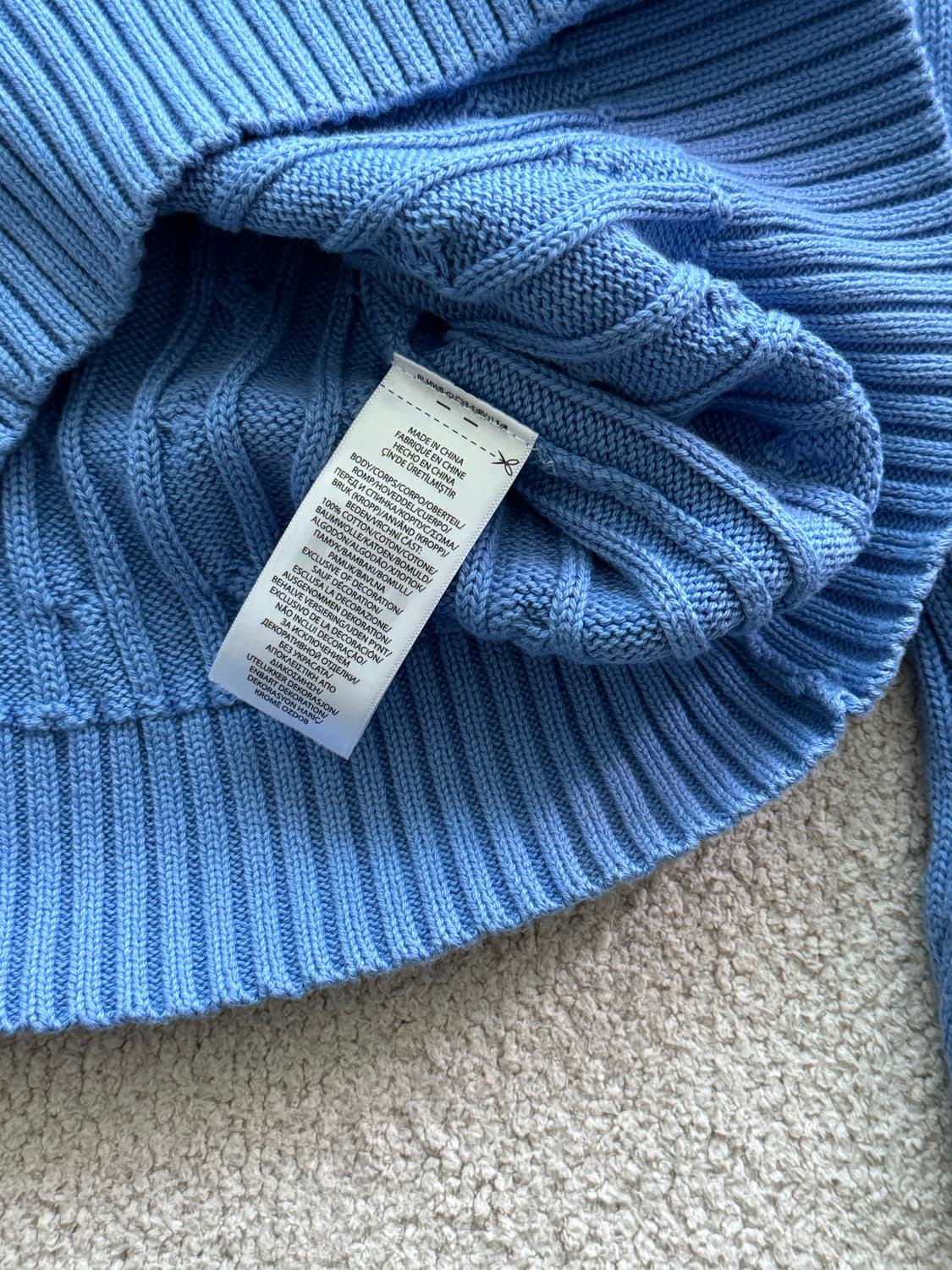 (새상품/정품) 폴로랄프로렌 코튼 케이블 니트/여성M 상품이미지4