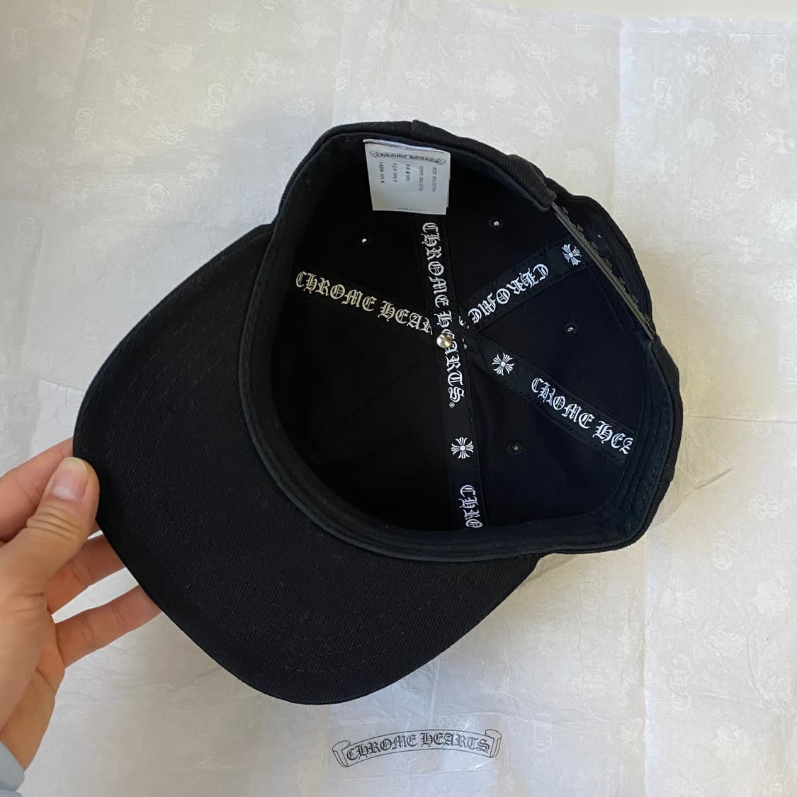 [Free] 크롬하츠 대거 데님 베이스볼 햇 모자 블랙 상품이미지5
