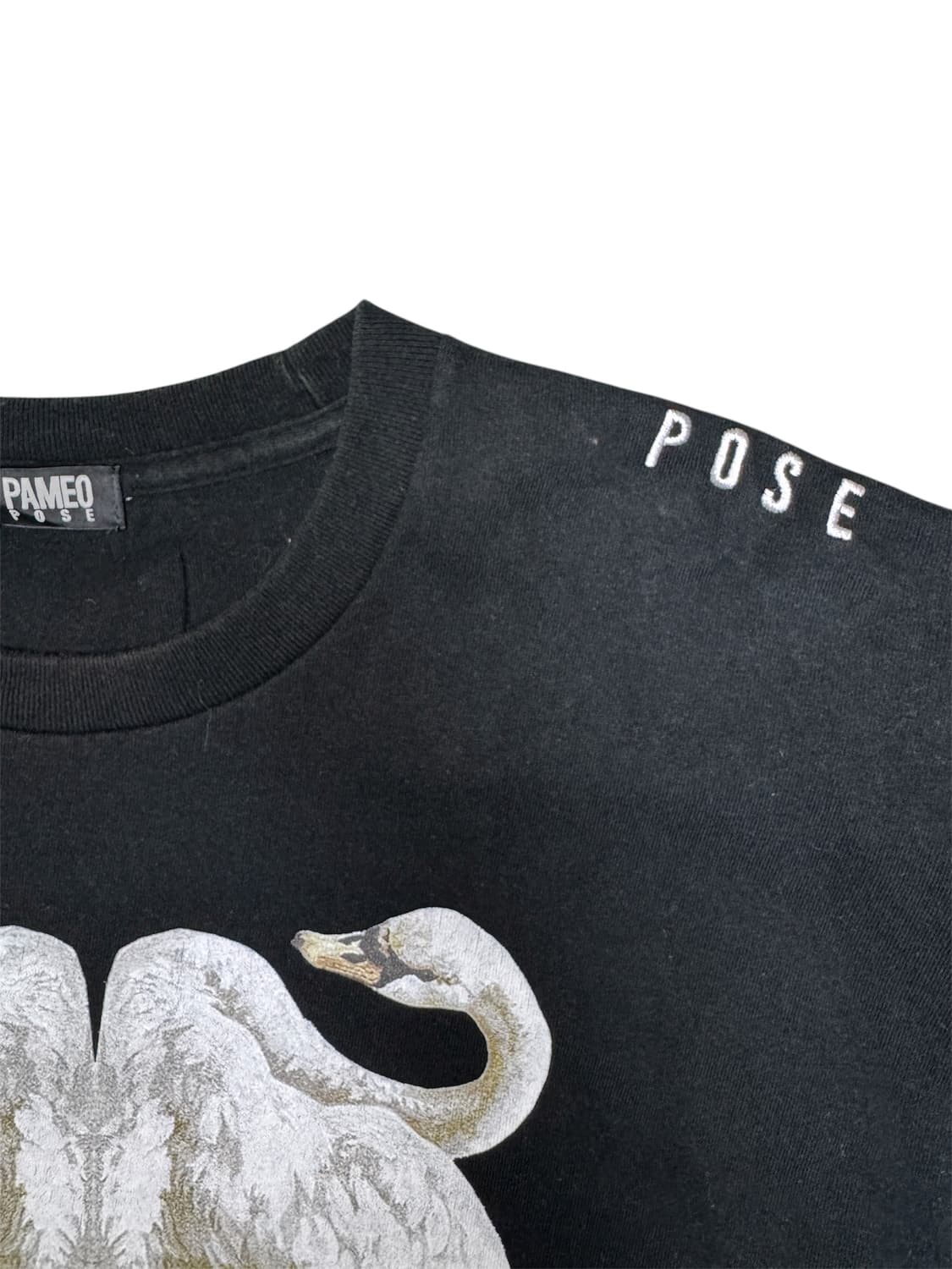 파메오 포즈 PAMEO POSE 스완 백조 프린팅 티셔츠 OS 상품이미지4