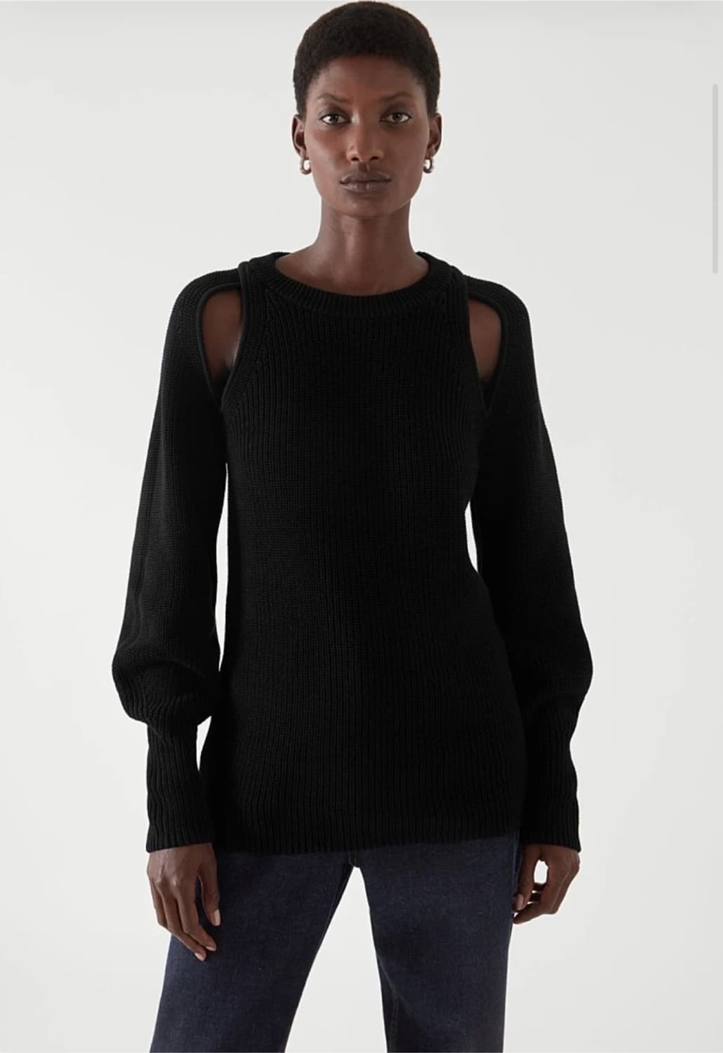 Cos 코스 컷아웃 니트 탑 상품이미지1