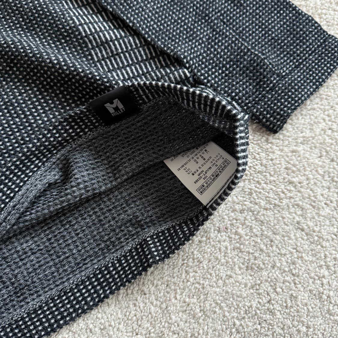 밀레 와플 울 후드 티셔츠 등산복 상품이미지3