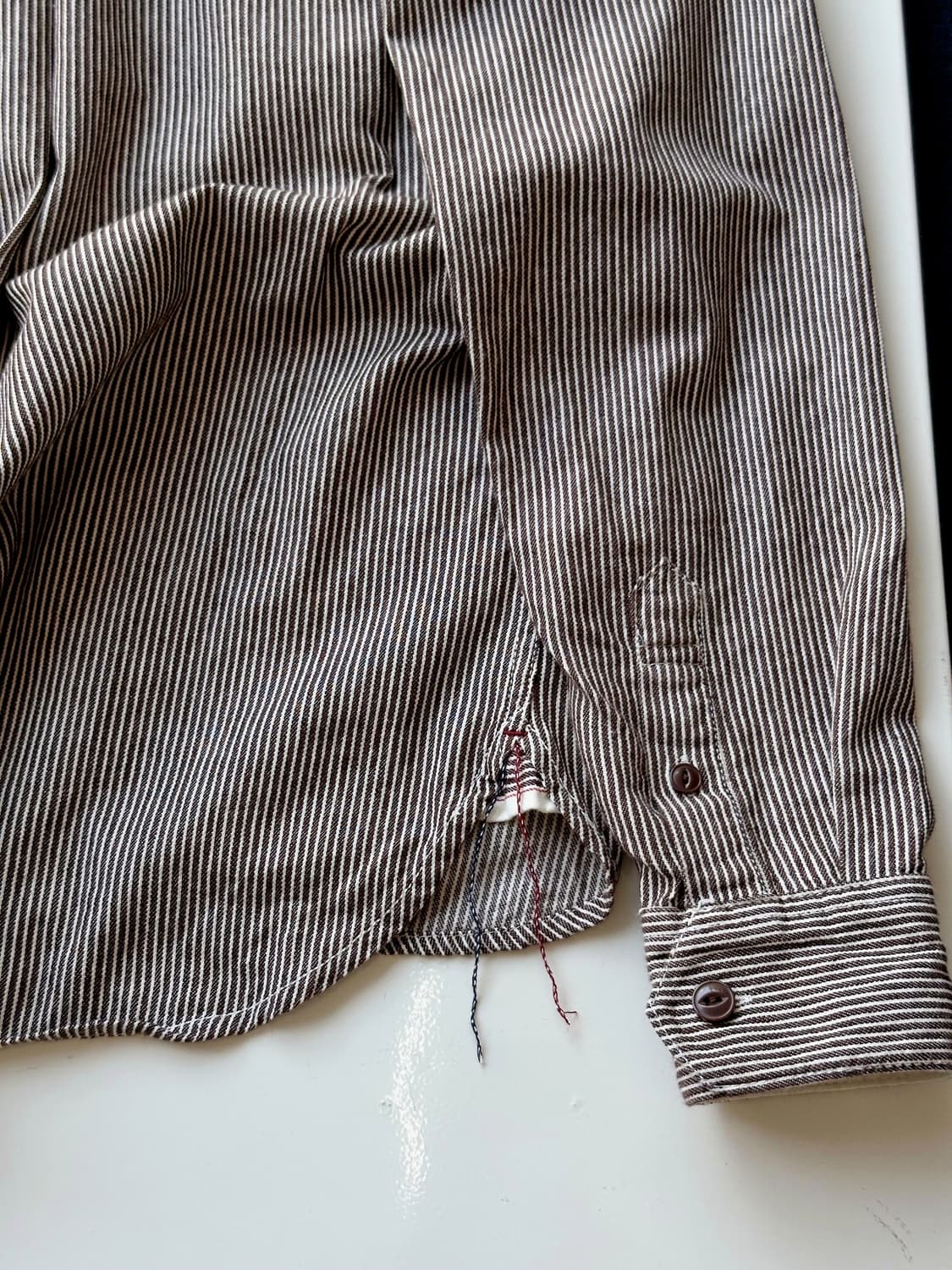 Cotton work design L/S shirt 상품이미지7