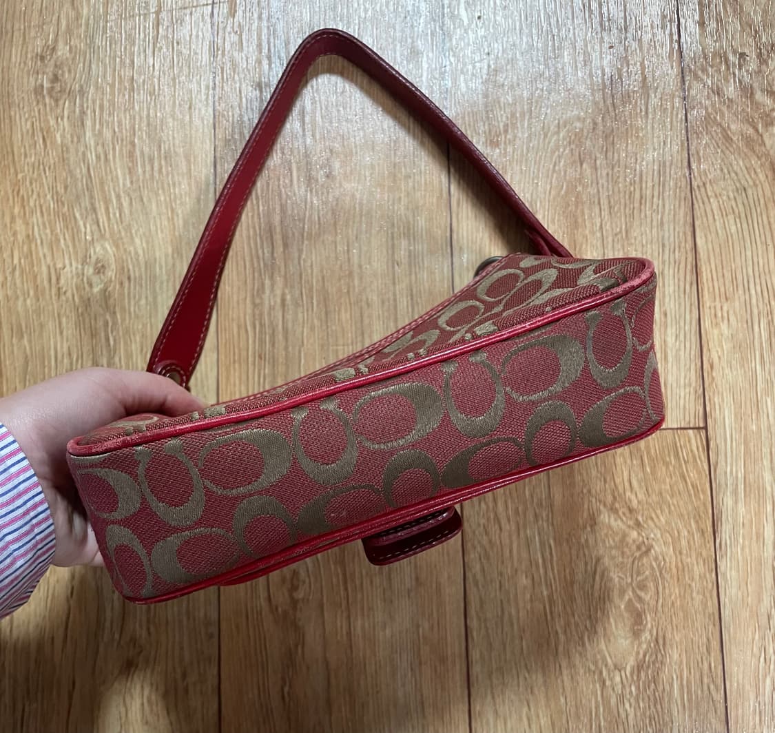 COACH 코치 레드 숄더백 토트백 가방 대장 상품이미지3