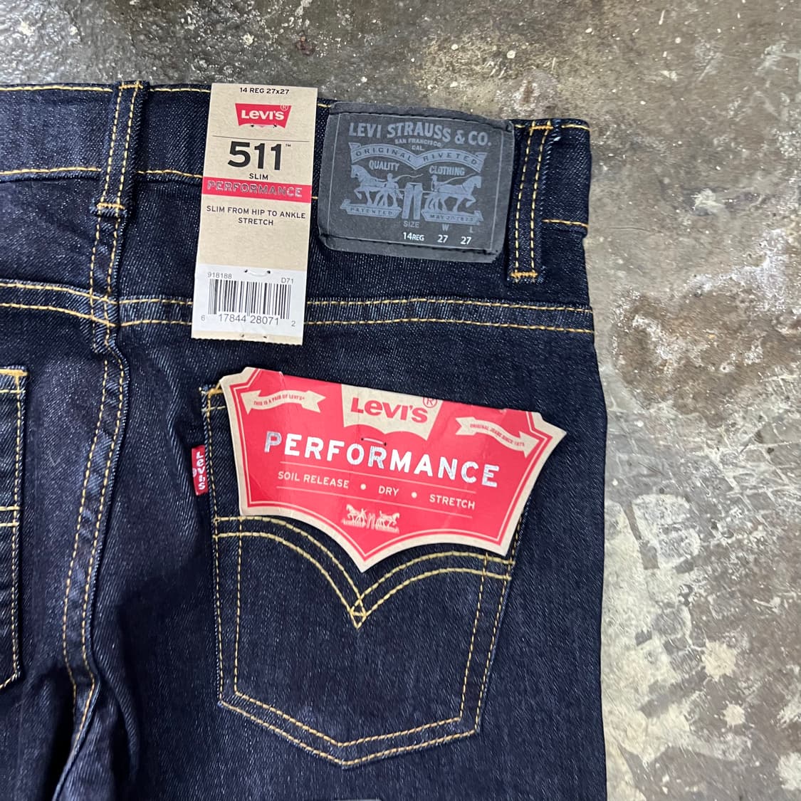 27) 새제품 리바이스511 청바지 데님팬츠 상품이미지4