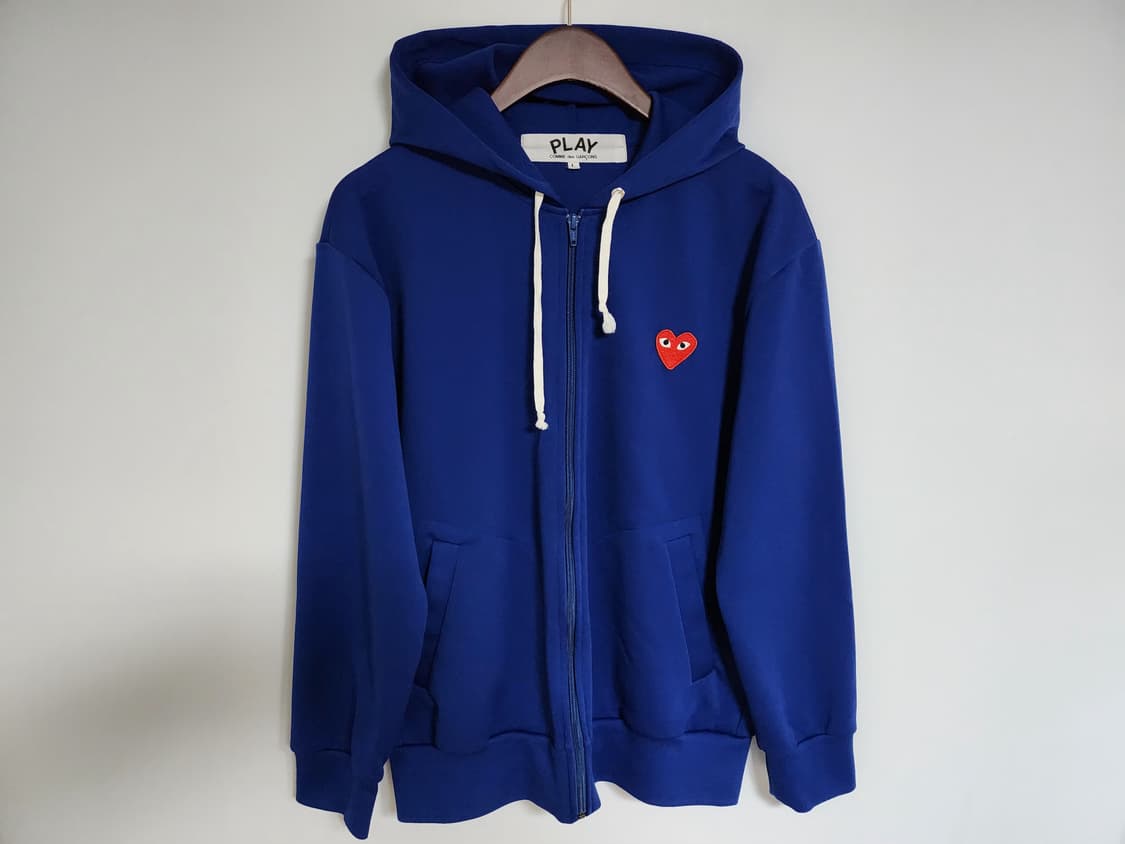 L 꼼데가르송 블루 레드와펜 남성 후드집업 AZ-T172 상품이미지1