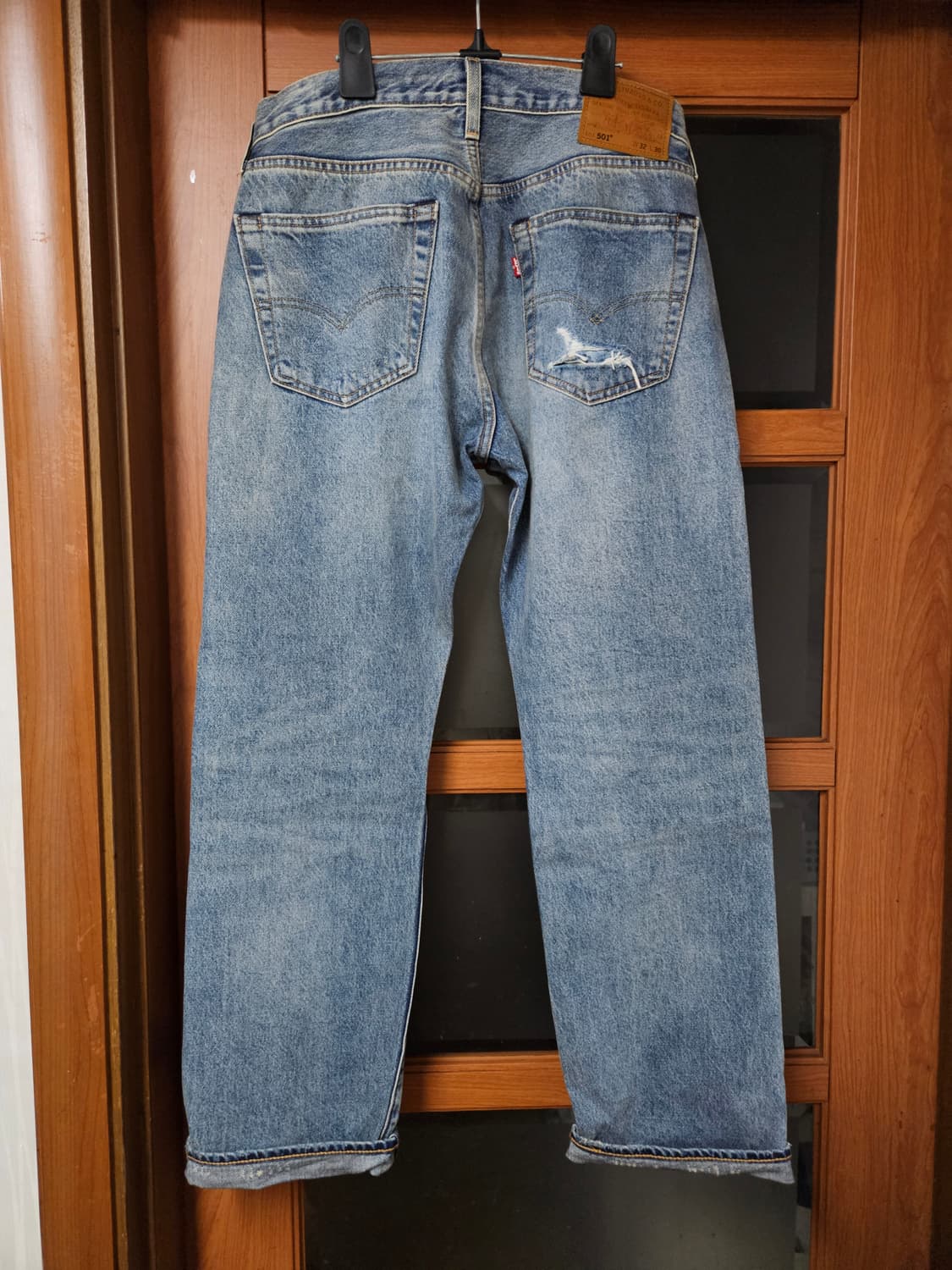 리바이스 501 터콰이즈 터키석 리벳 셀비지 데님 [32 x 30] 상품이미지3