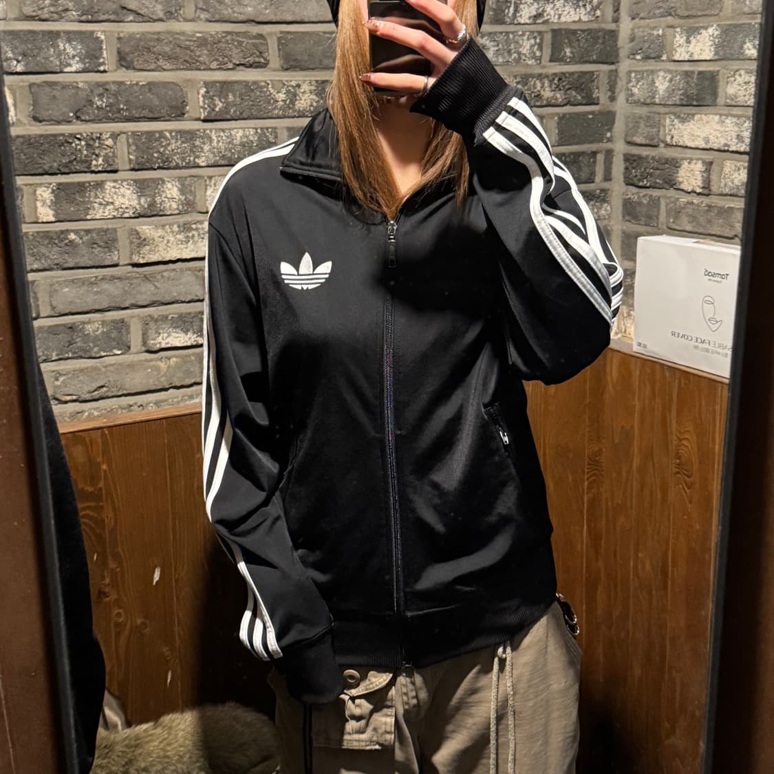 85) 아디다스 파이어버드 삼선 져지 트랙탑 집업 블랙 A90 상품이미지9