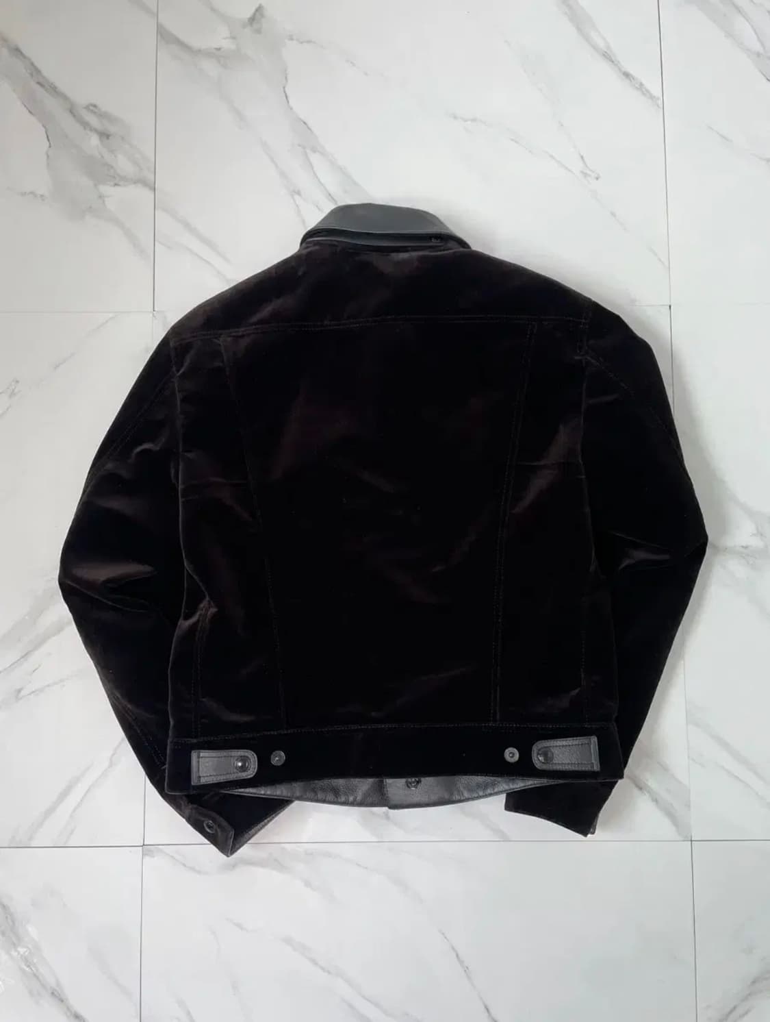 새상품 톰포드 레더 벨벳 웨스턴 트러커 자켓 50 상품이미지3