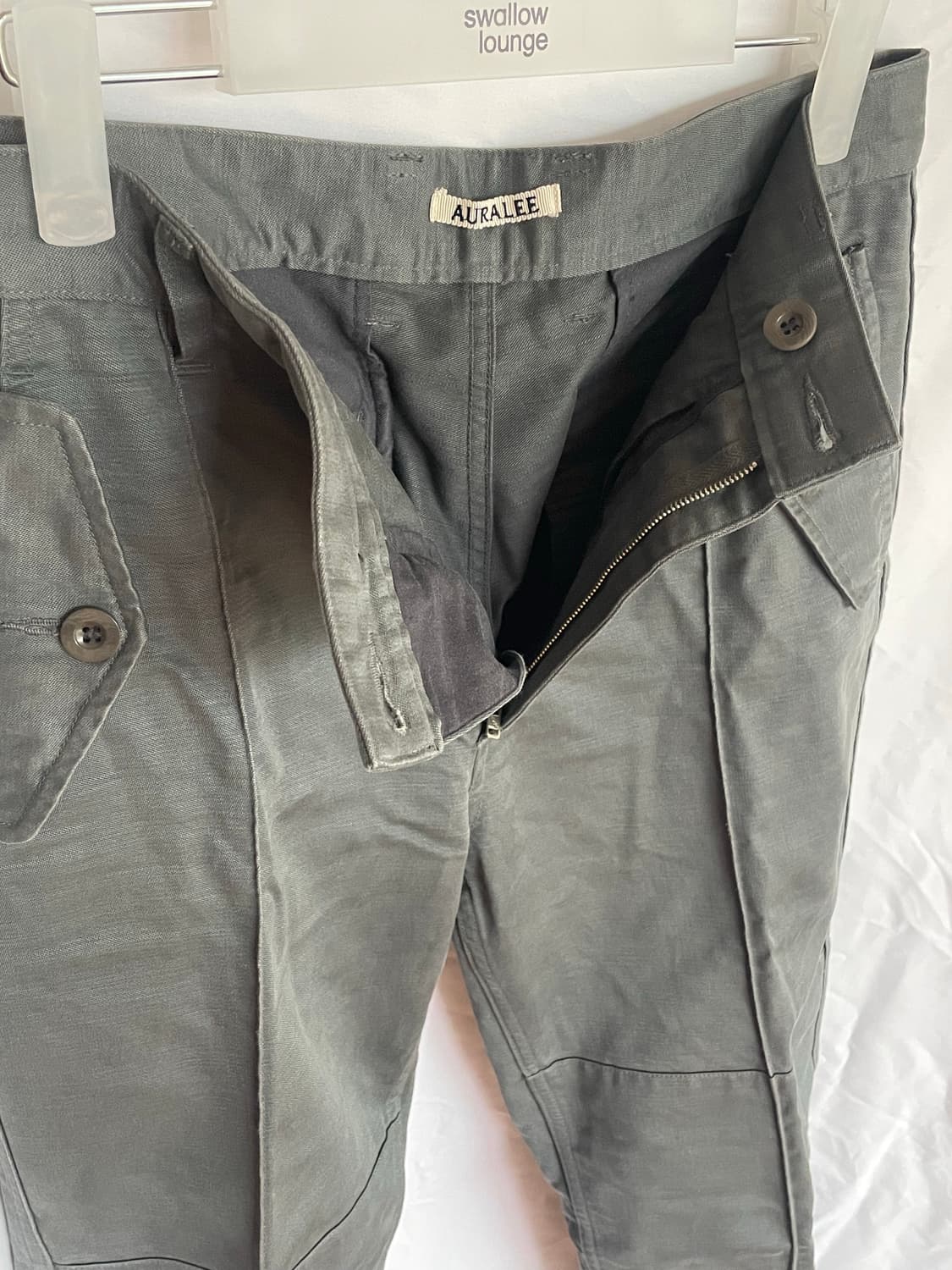 오라리 washed finx buggy satin field pants 상품이미지5